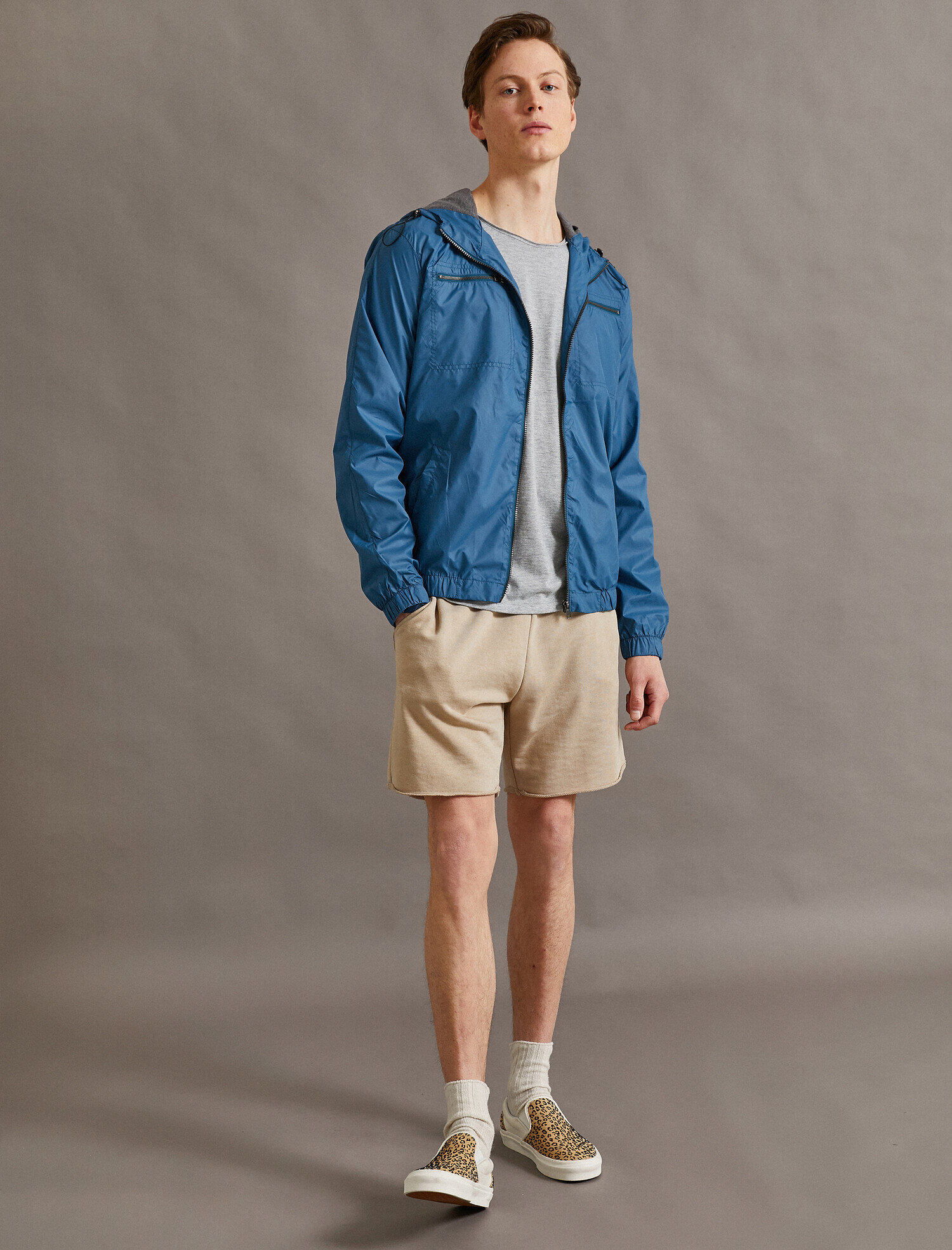 Kapüşonlu Mont Cepli Fermuarlı