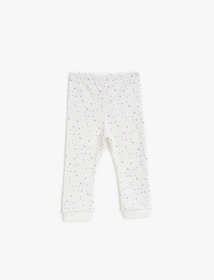 Erkek Bebek Pamuklu Normal Bel Baskılı Eşofman Altı