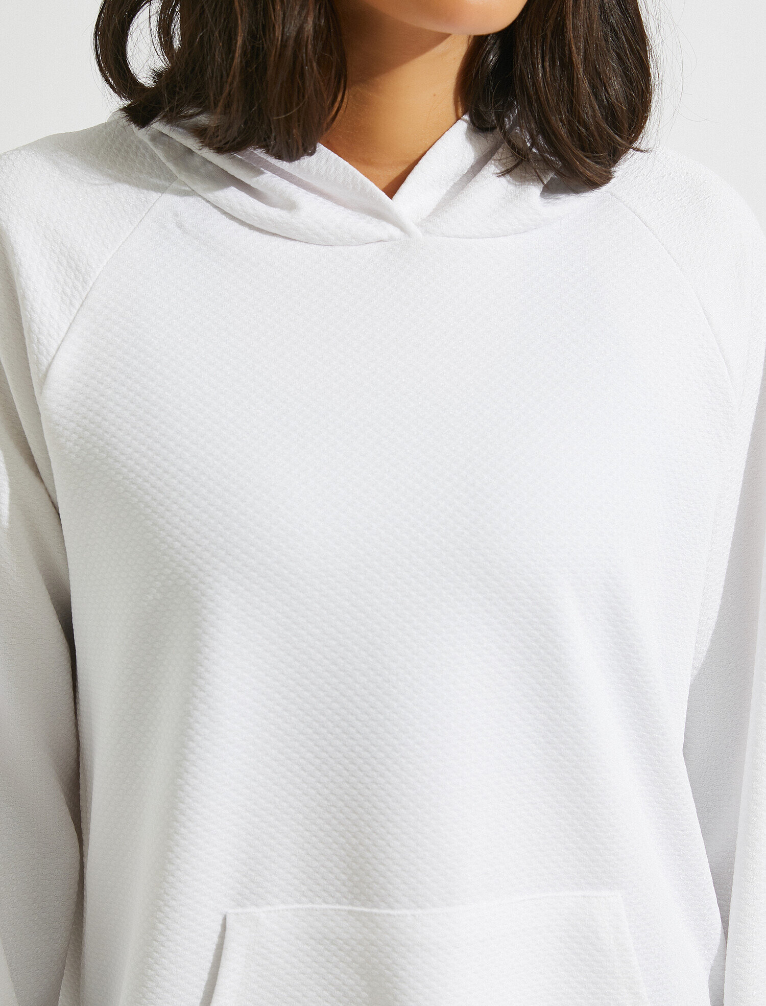   Kapüşonlu Yırtmaç Detaylı Sweatshirt