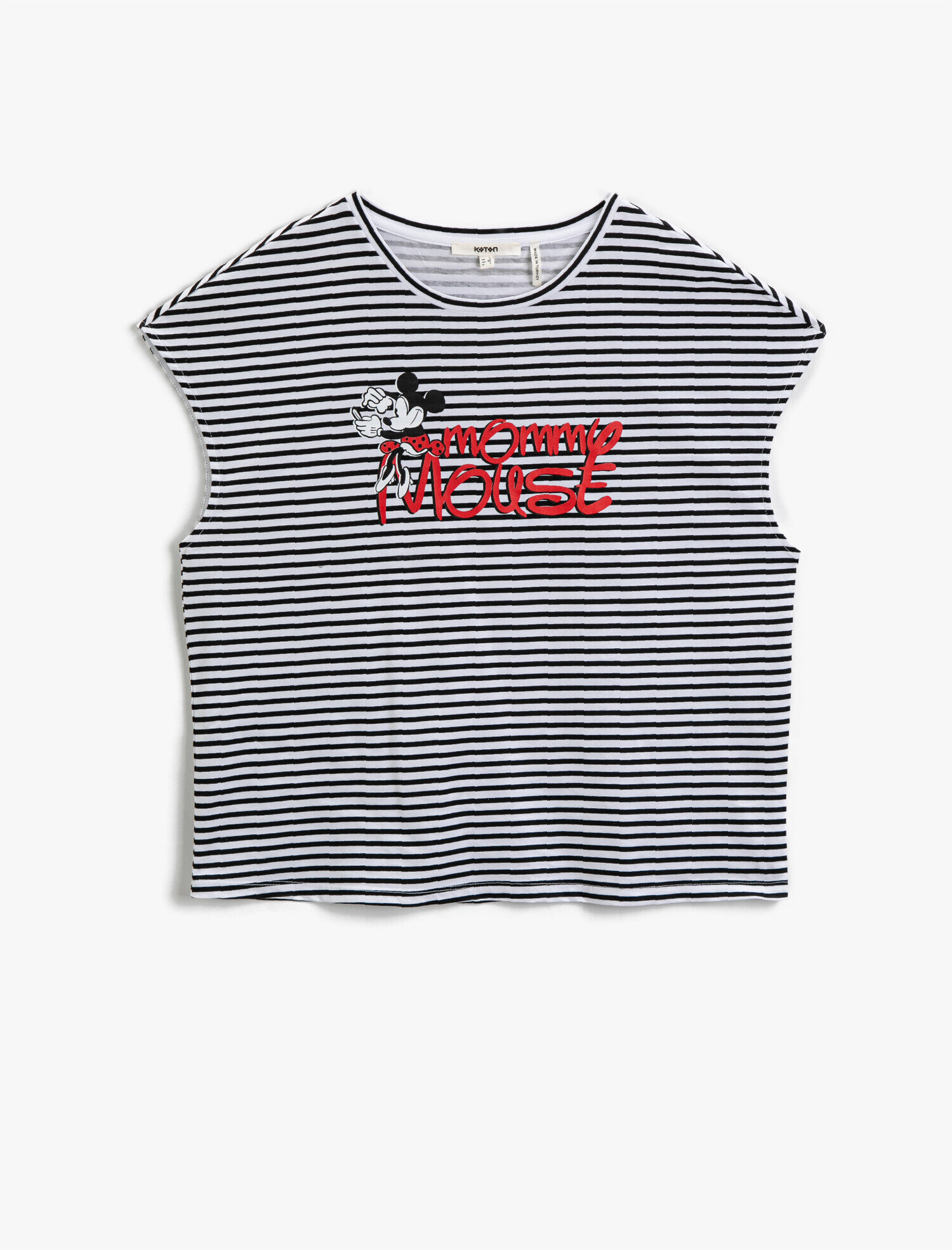   Mickey Mouse Tişört Lisanslı Çizgili Pamuklu