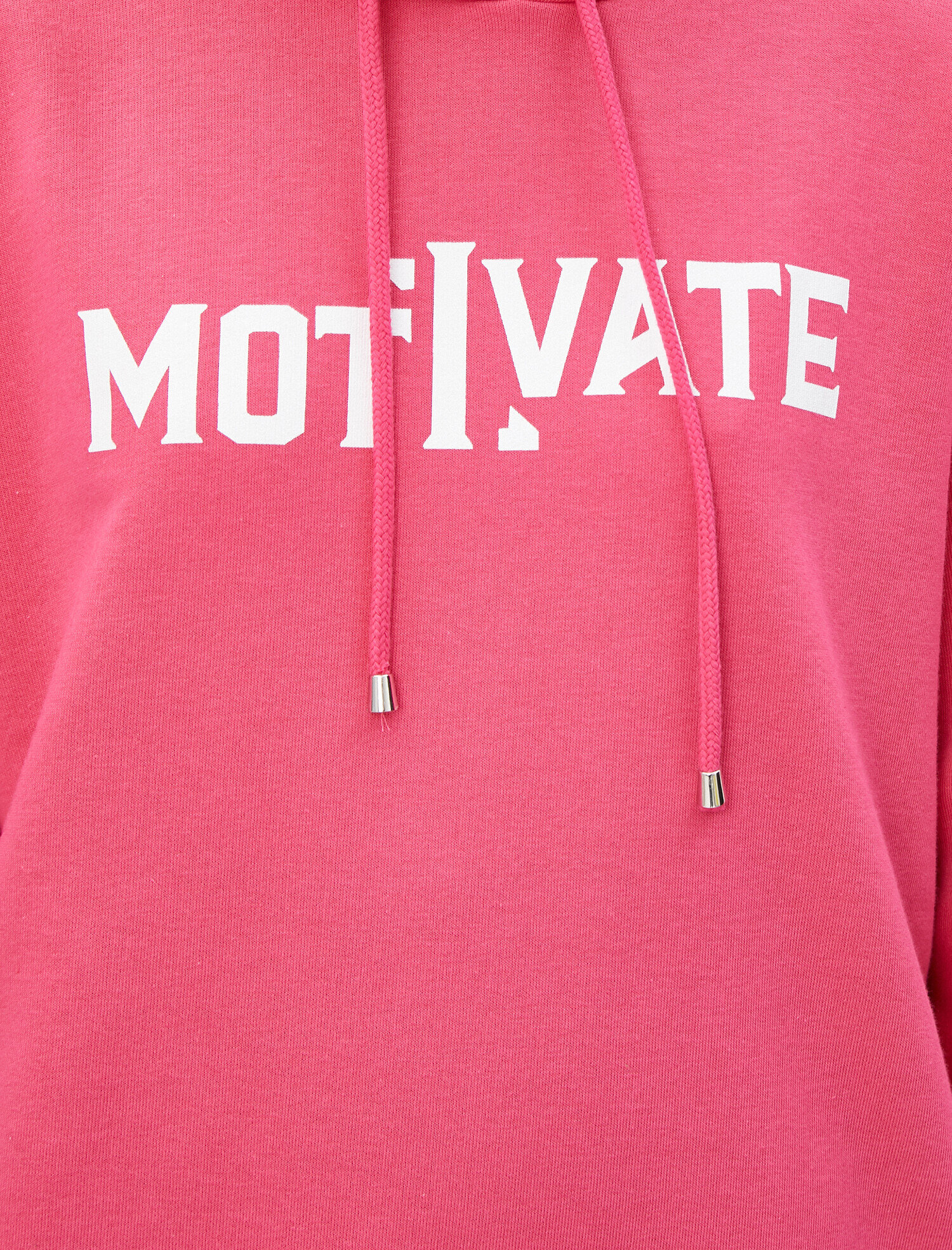   Pamuklu Kapüşonlu Yazılı Baskılı Sweatshirt Oversize