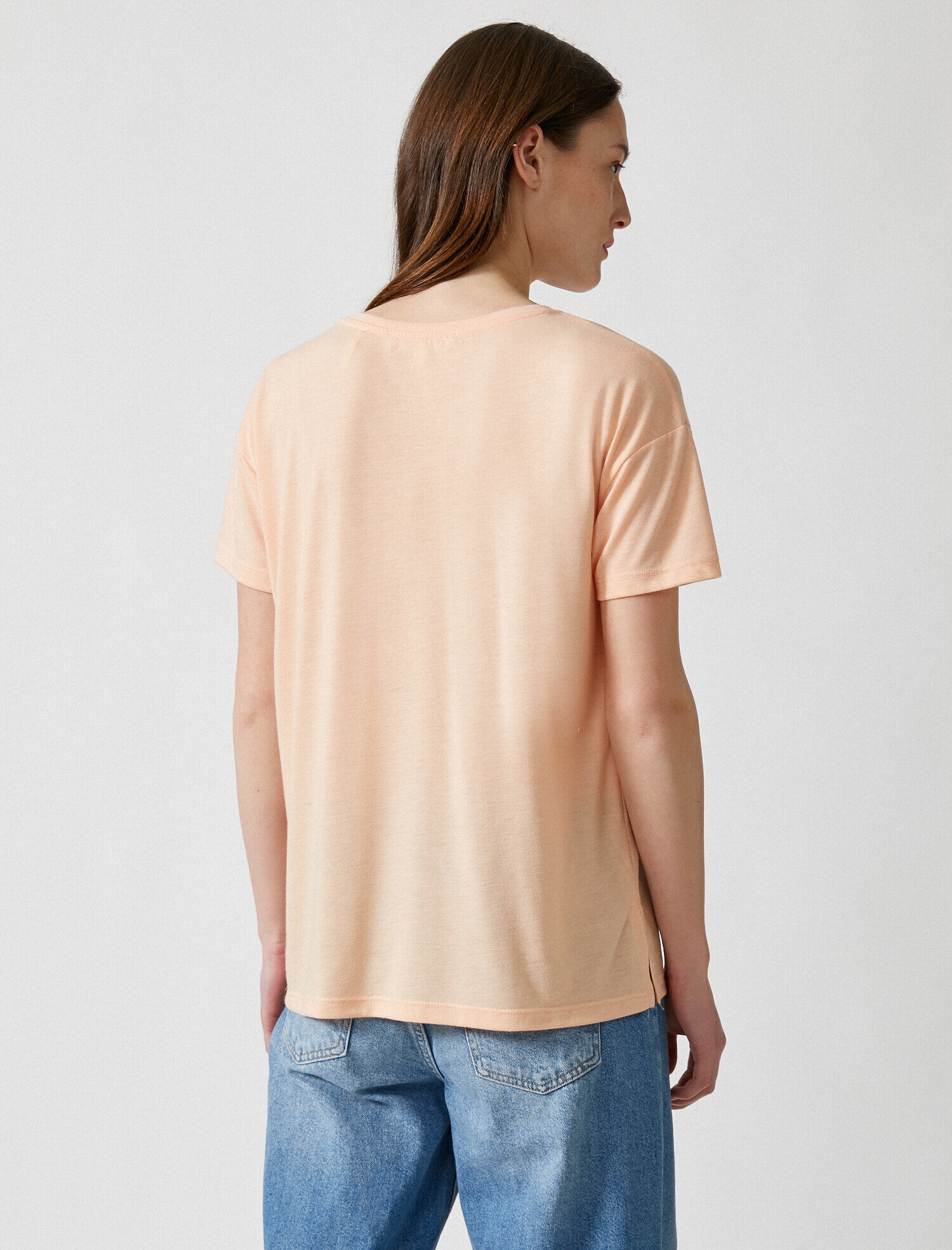   Slogan Tişört Bisiklet Yaka