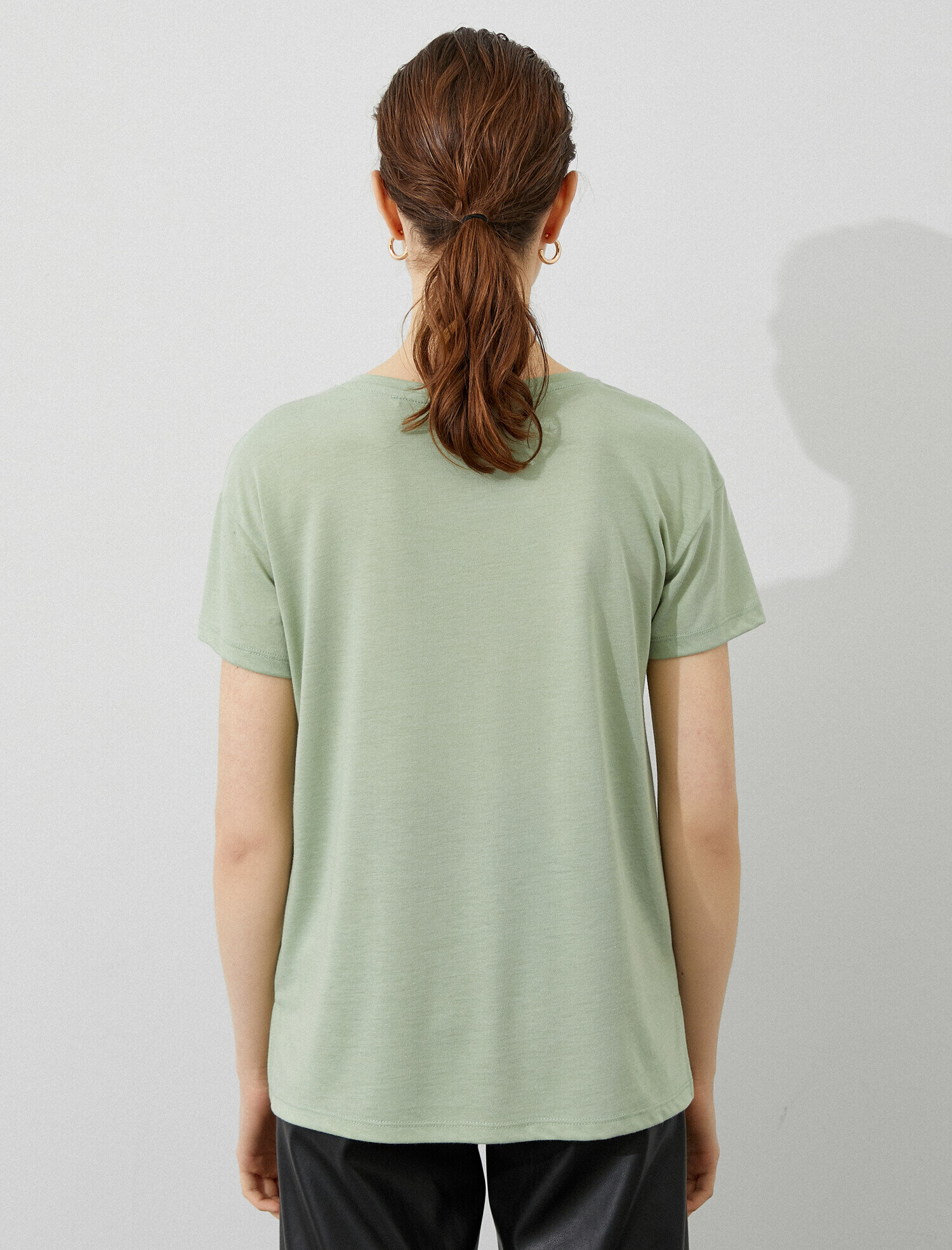   Slogan Tişört Bisiklet Yaka