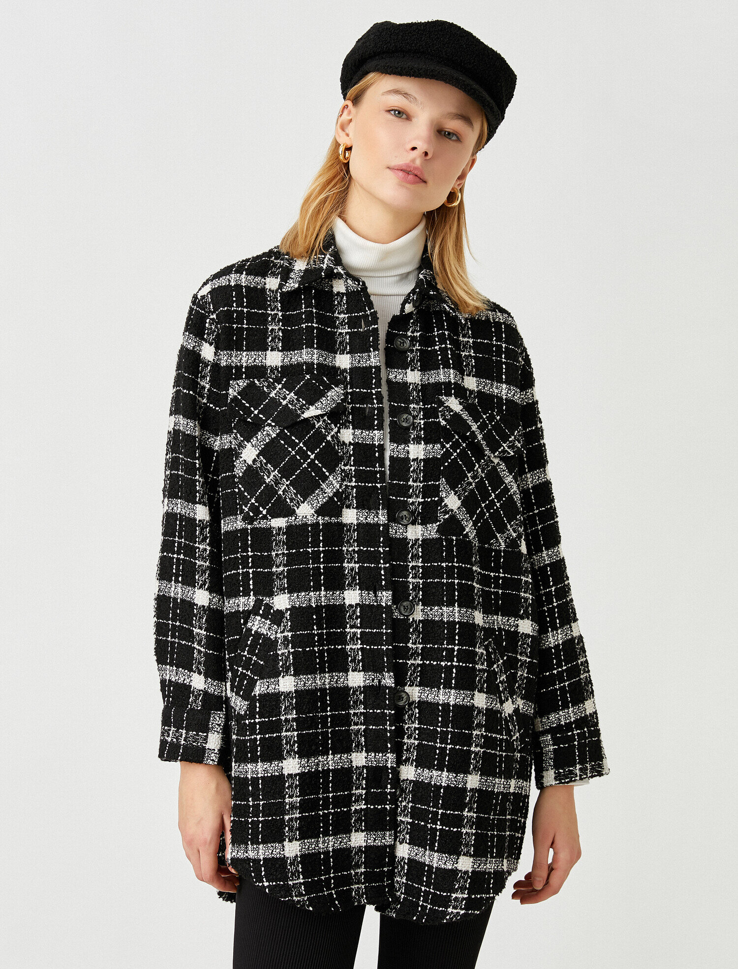   Ekose Ceket Gömlek Shacket