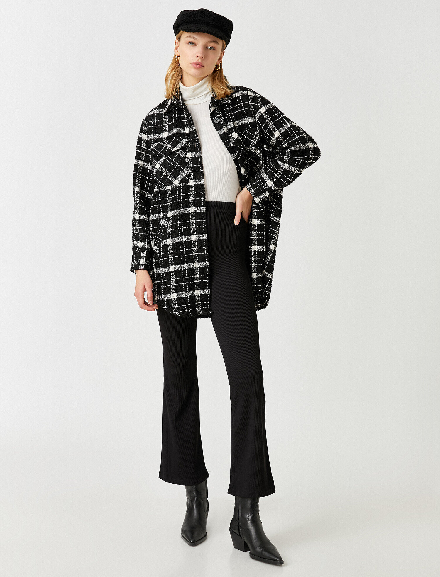   Ekose Ceket Gömlek Shacket