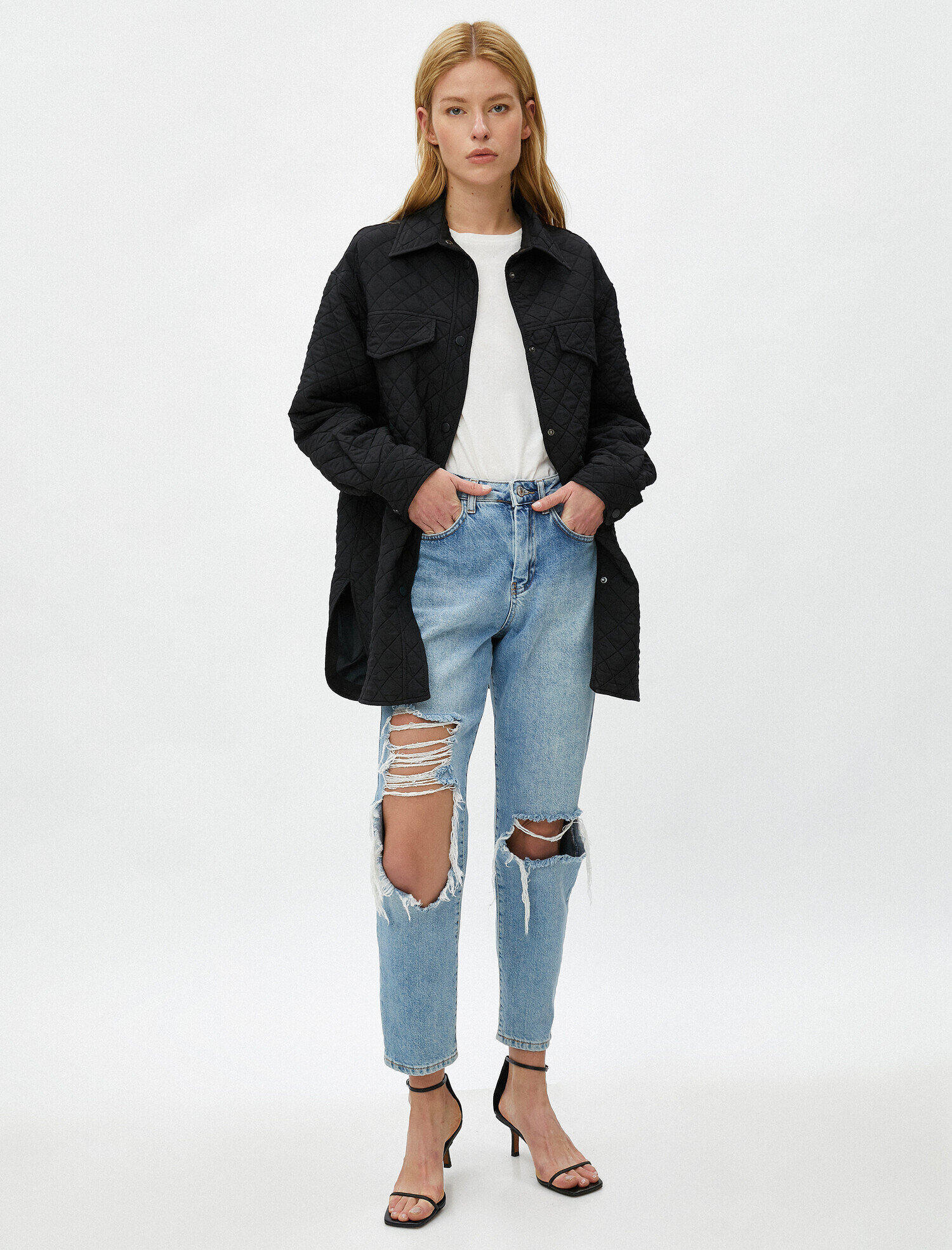   Kapitoneli Cepli Ceket