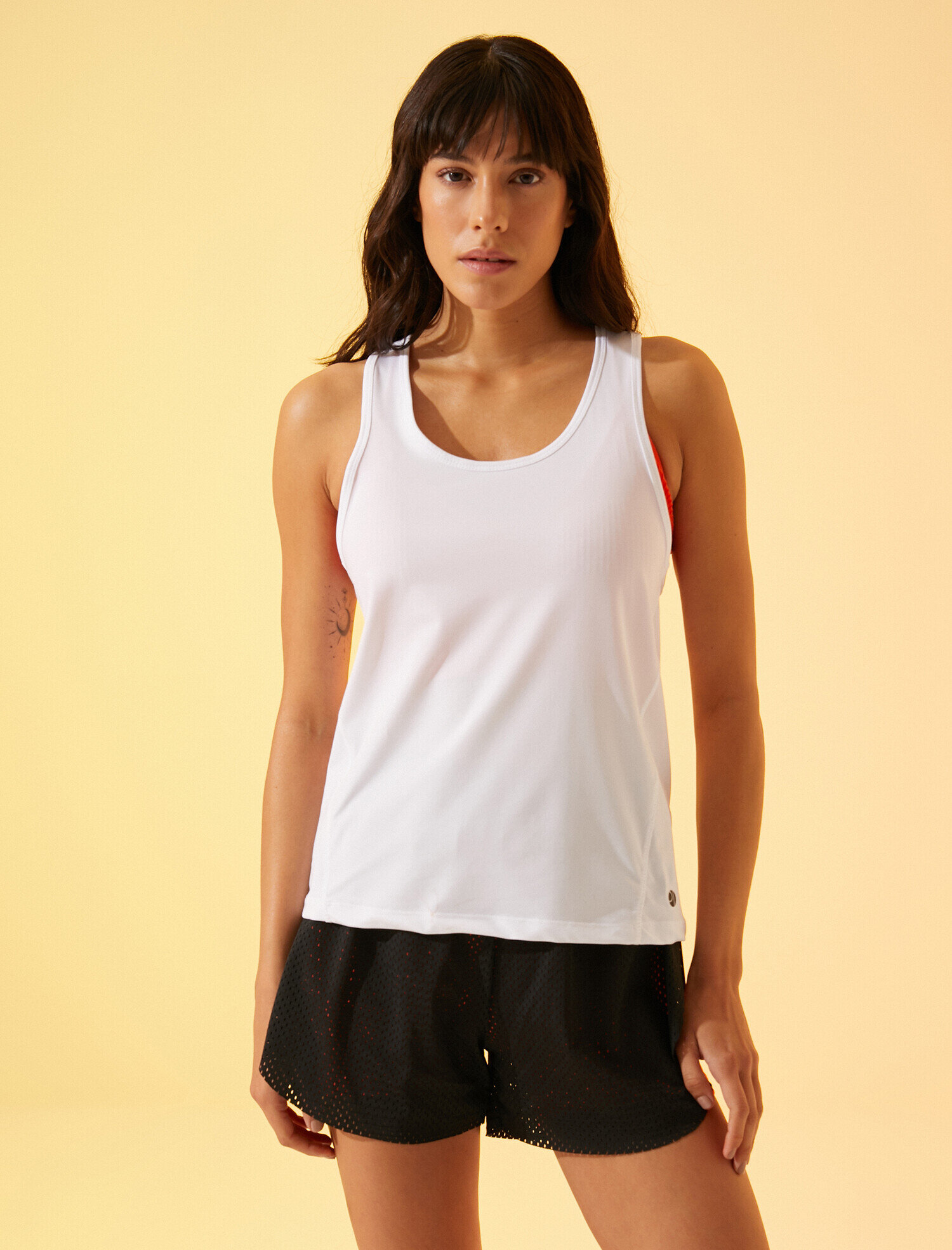   Amblemli Atlet Düz Renk