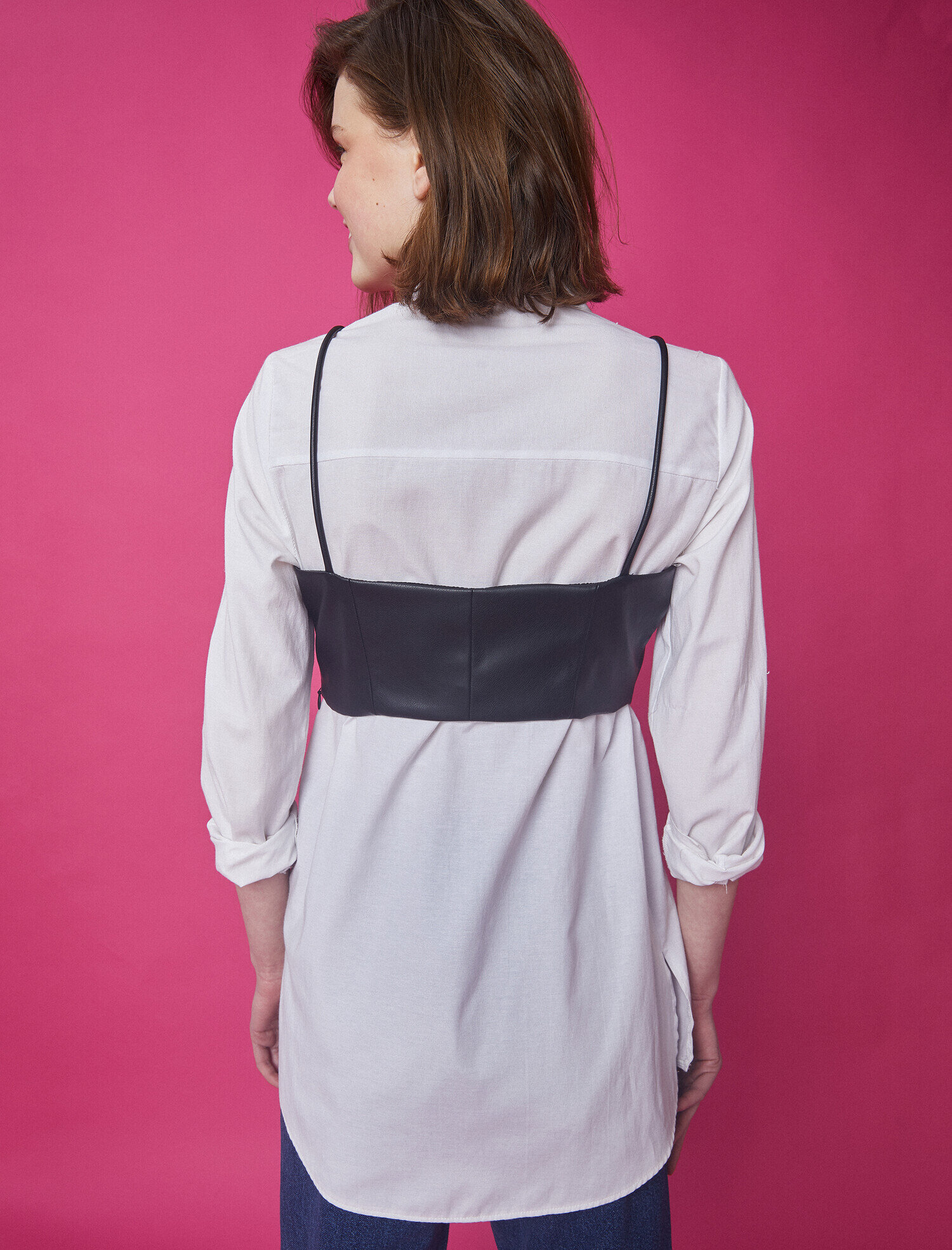   Suni Deri Crop Atlet