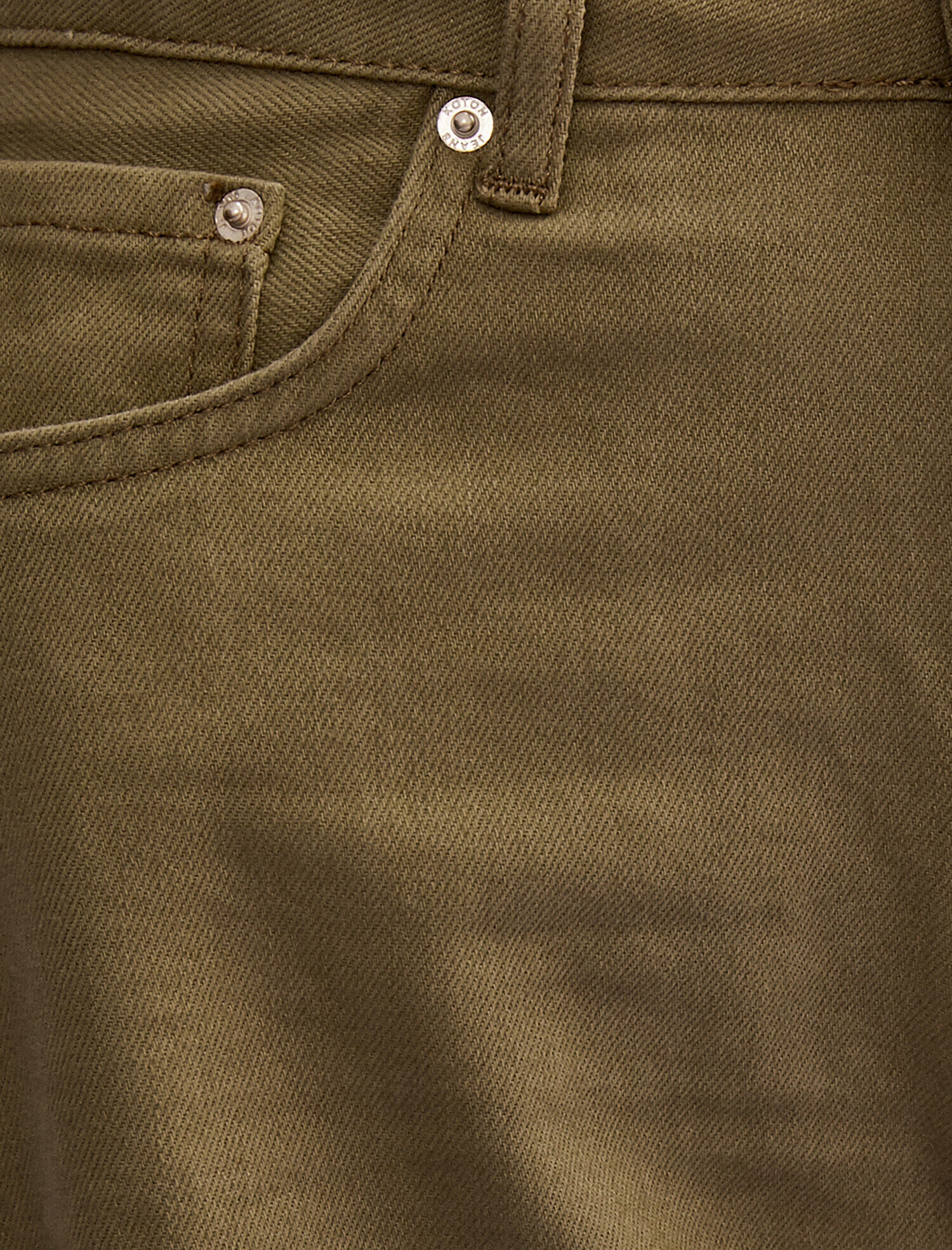 Geniş Paça Jean Pantolon Pamuklu