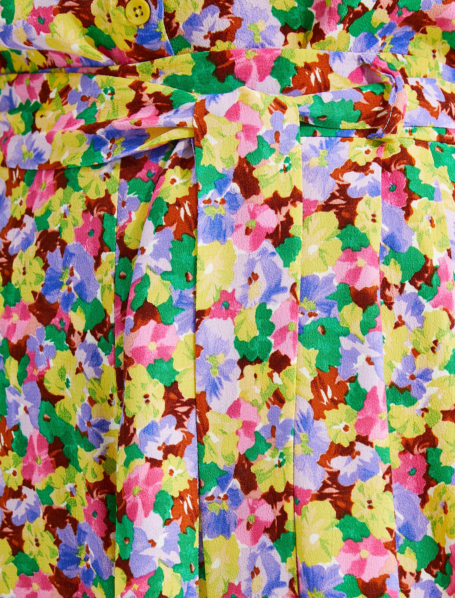   Çiçek Baskılı Bol Paça Pantolon