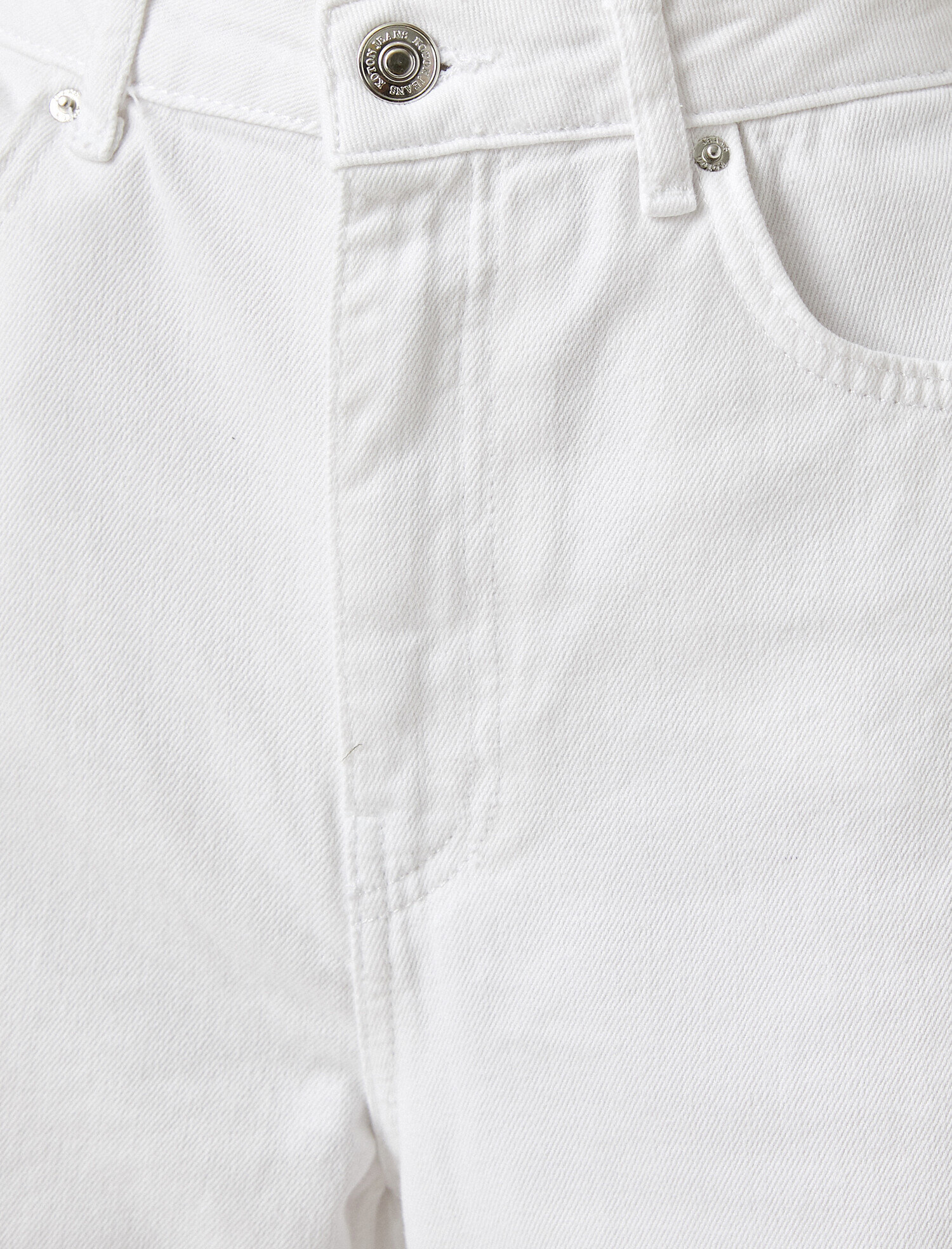   Kot Pantolon Geniş Paça Yüksek Bel Rahat Kesim