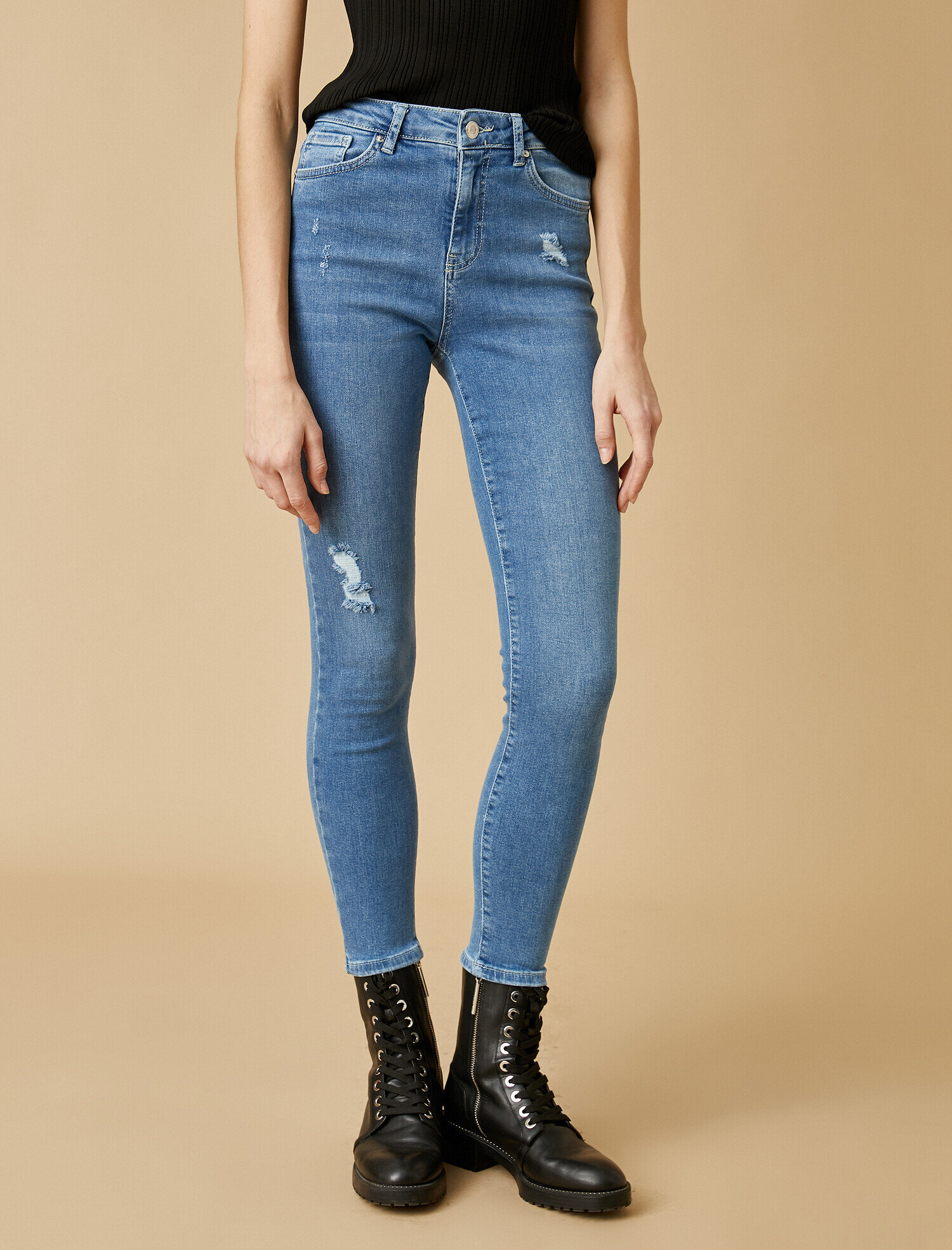   Yüksek Bel Skinny Kot Pantolon - Carmen Jean