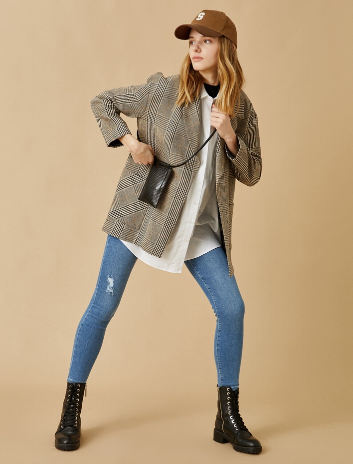  Yüksek Bel Skinny Kot Pantolon - Carmen Jean