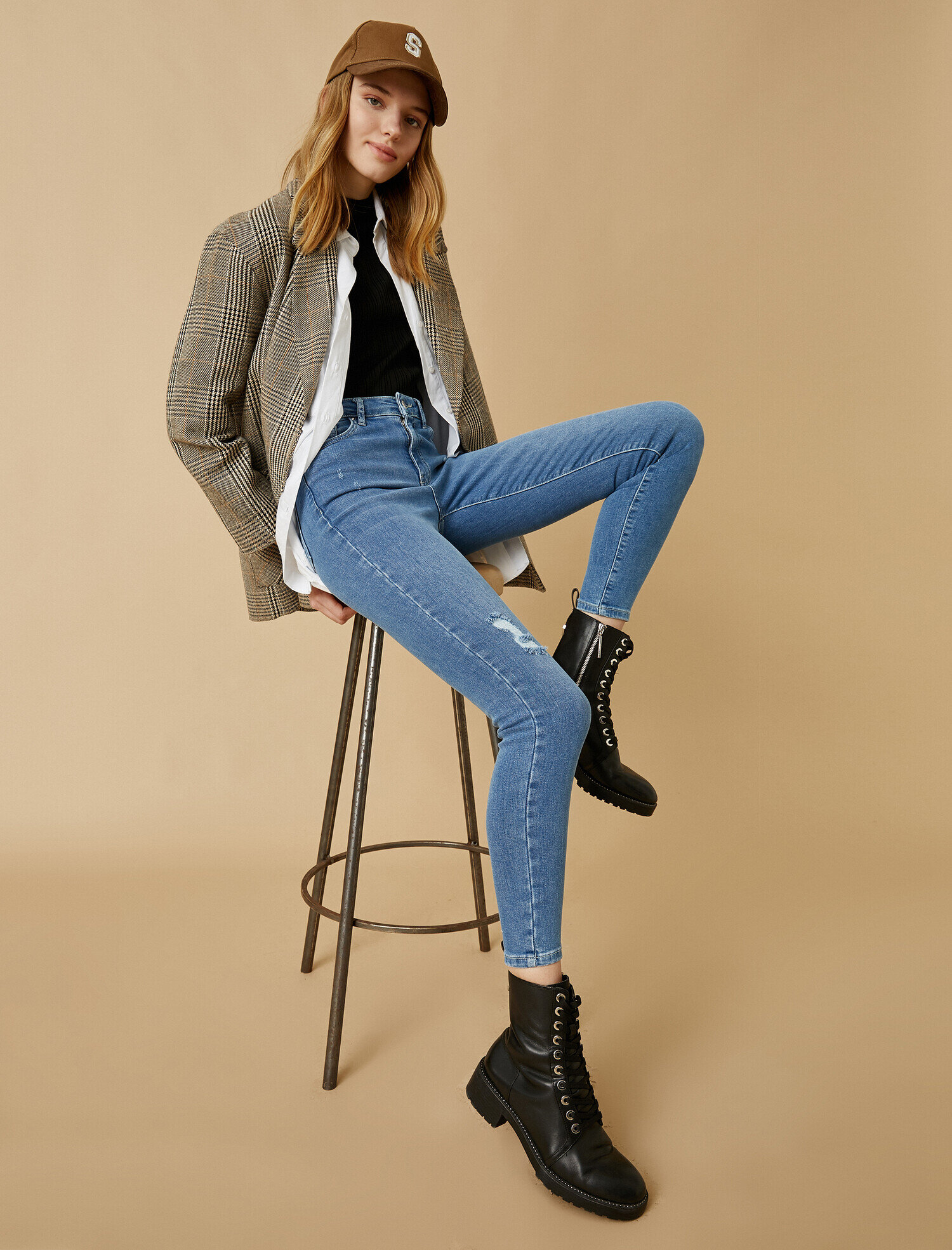   Yüksek Bel Skinny Kot Pantolon - Carmen Jean