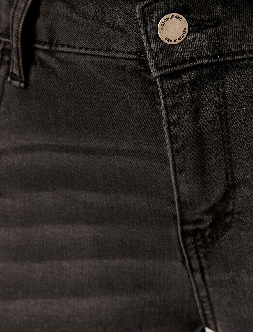   Skinny Fit Jean - Normal Bel Dar Kesim Dar Paça Pamuklu Pantolon