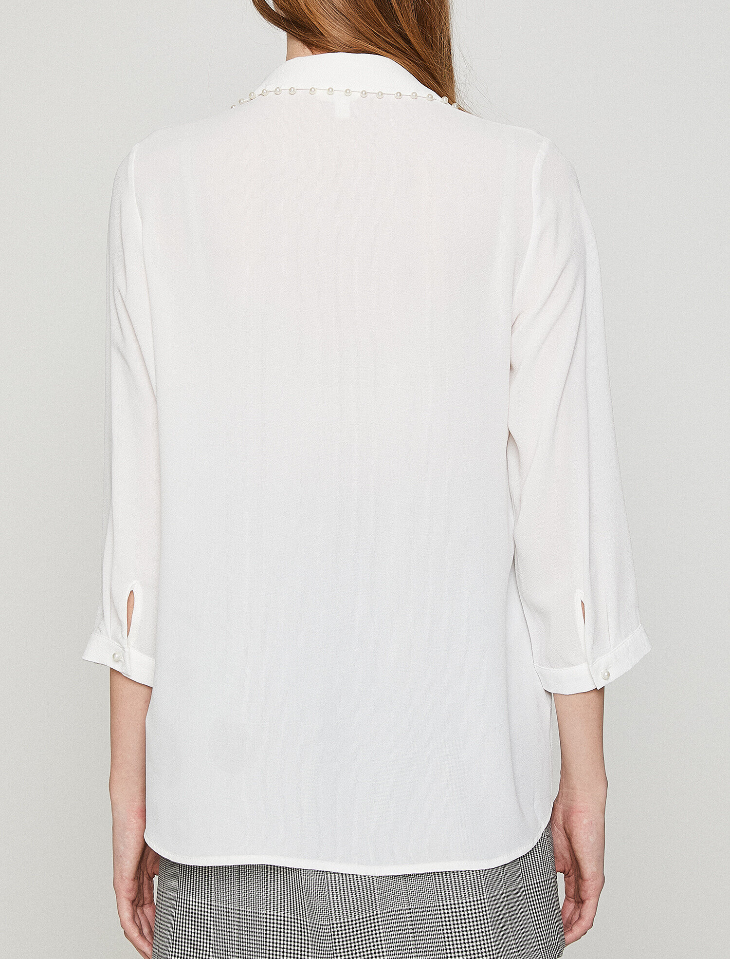   İnci Detaylı Gömlek