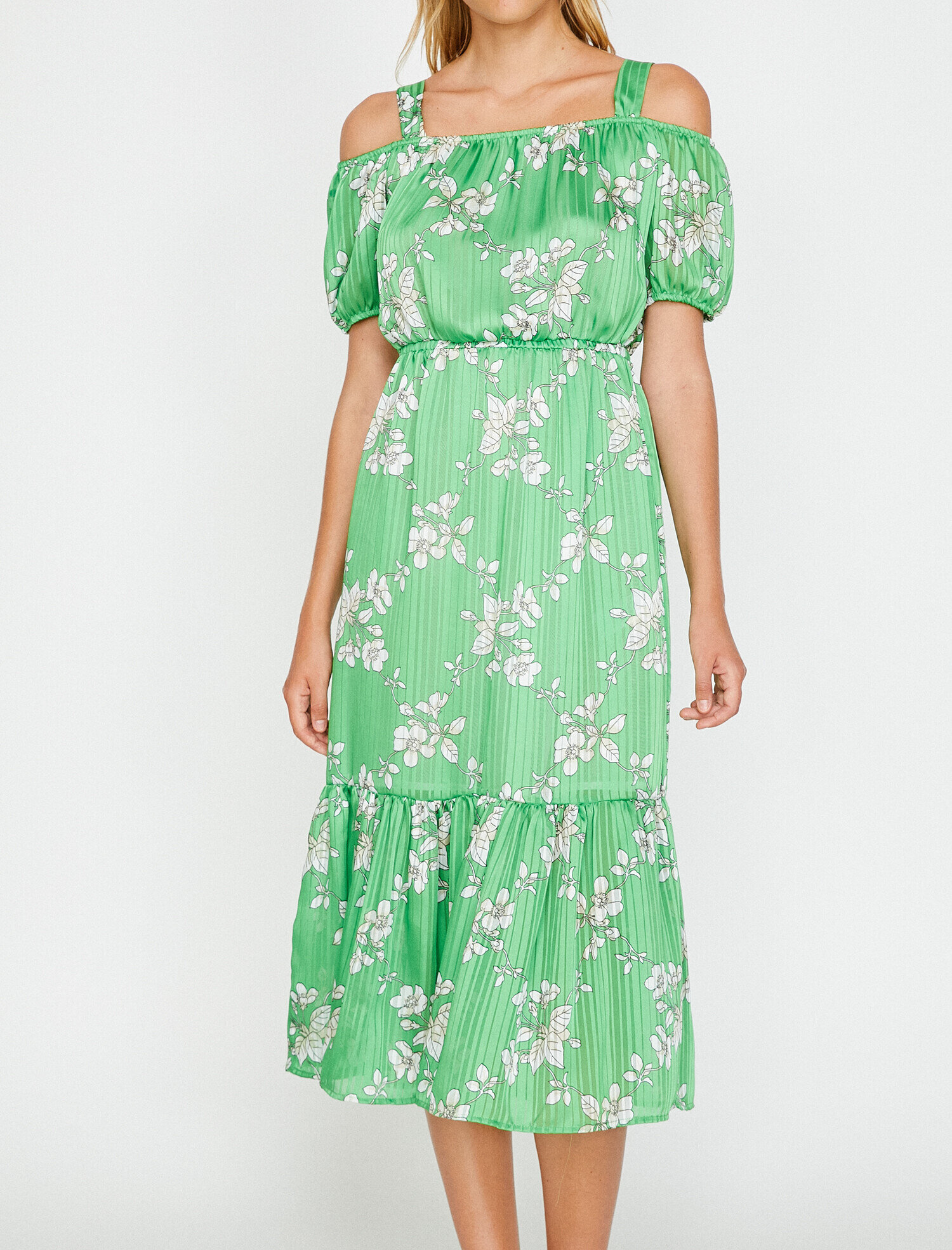   Fırfır Detaylı Elbise