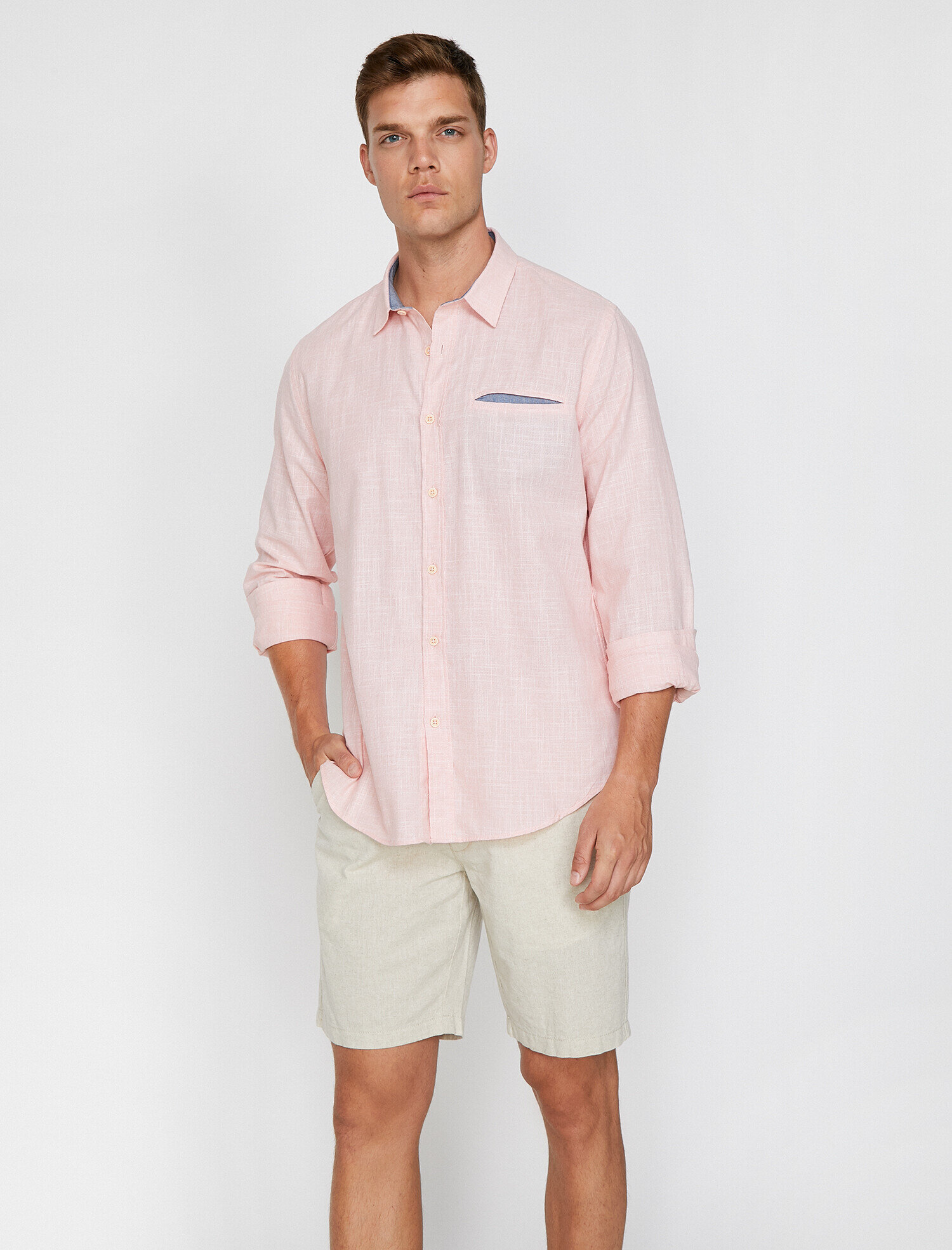   Cep Detaylı Gömlek