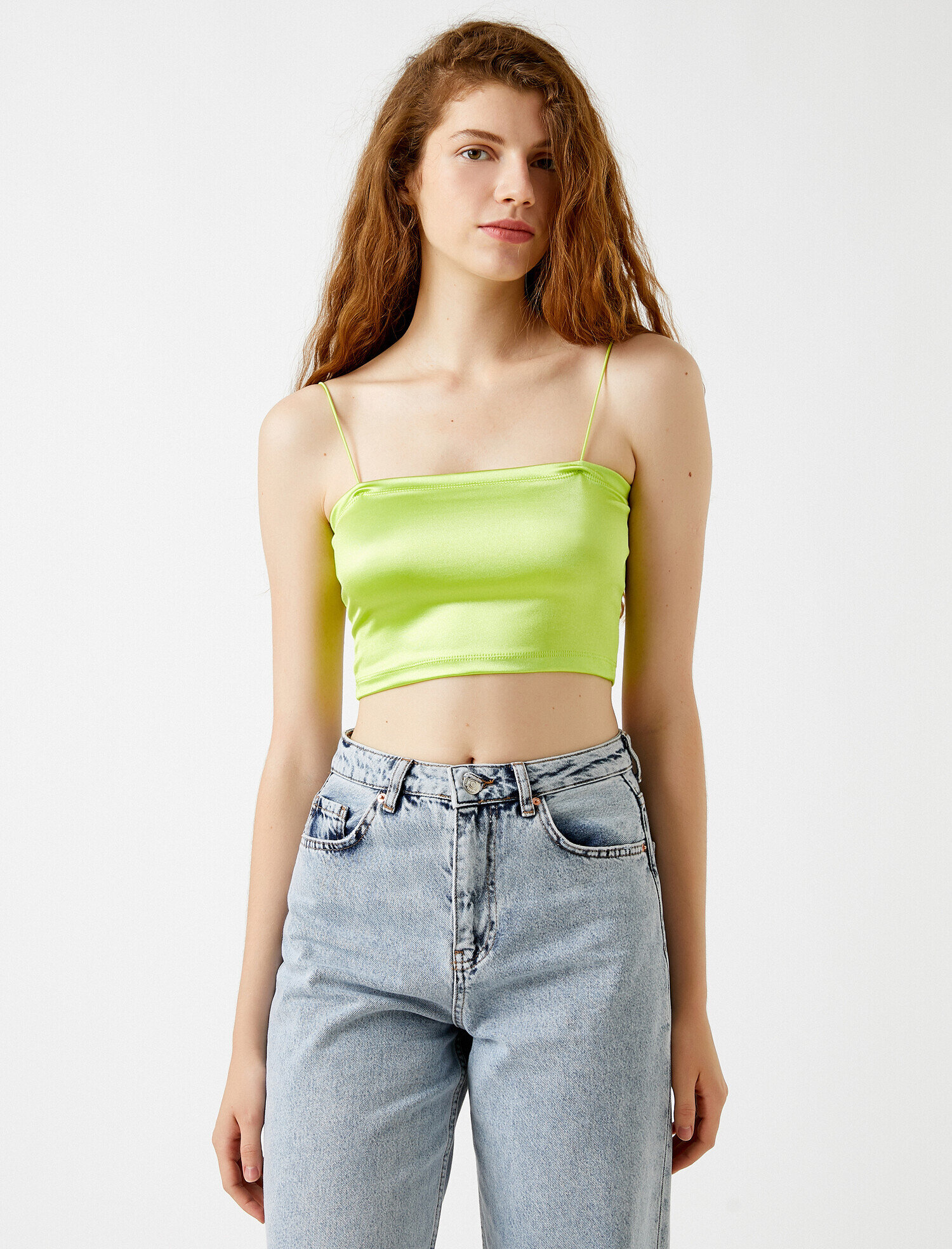   Crop Atlet İnce Askılı