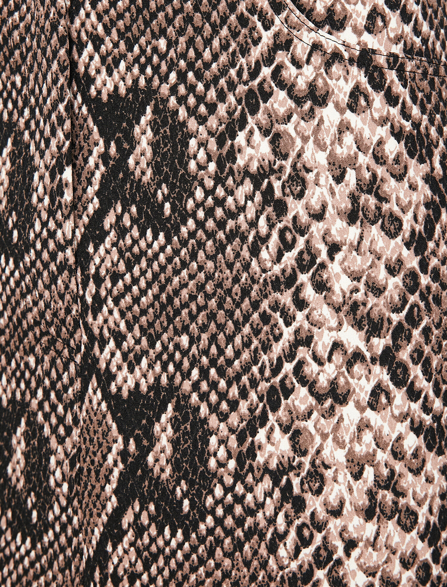   Yılan Desenli Desenli Etek