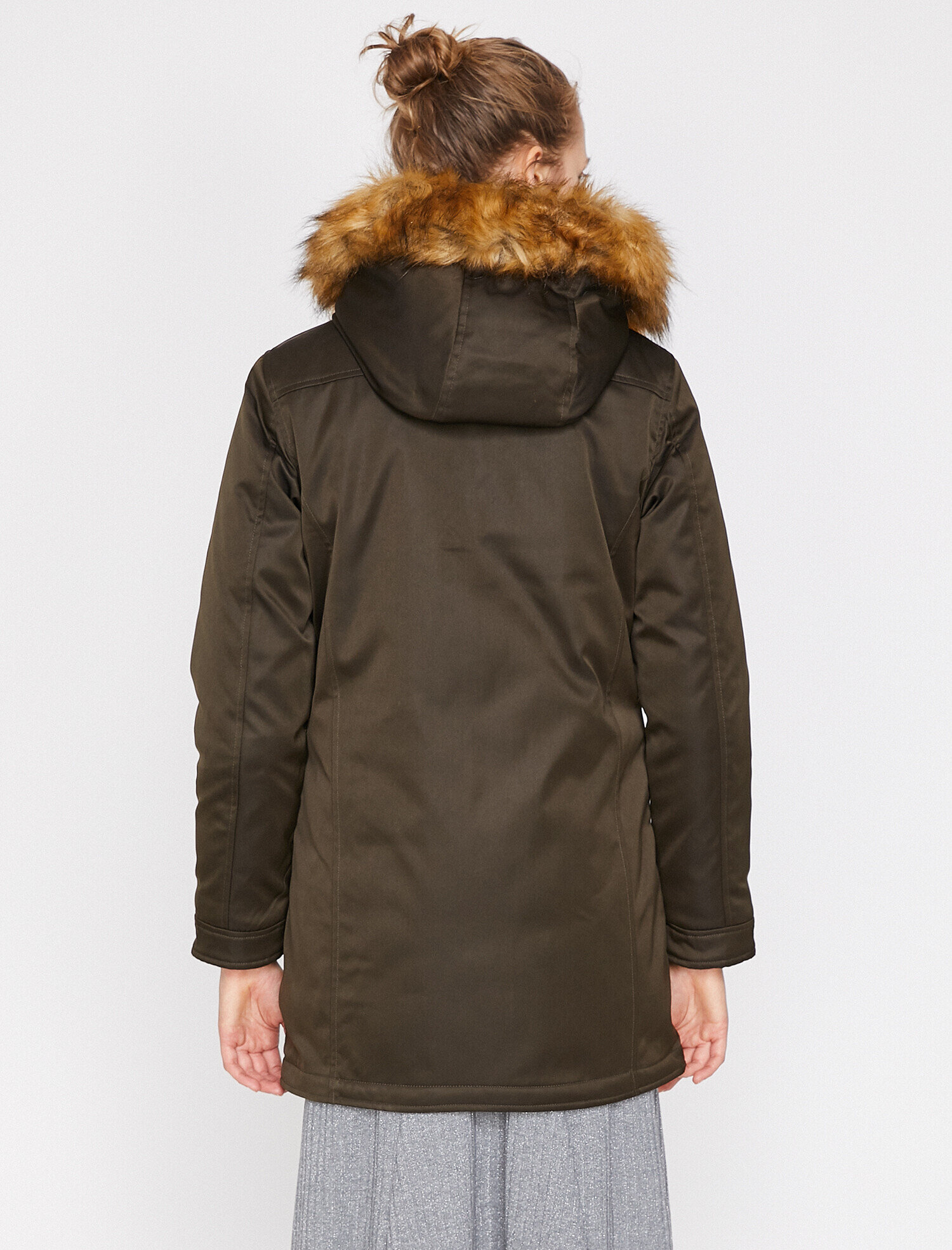   Suni Kürk Detaylı Parka