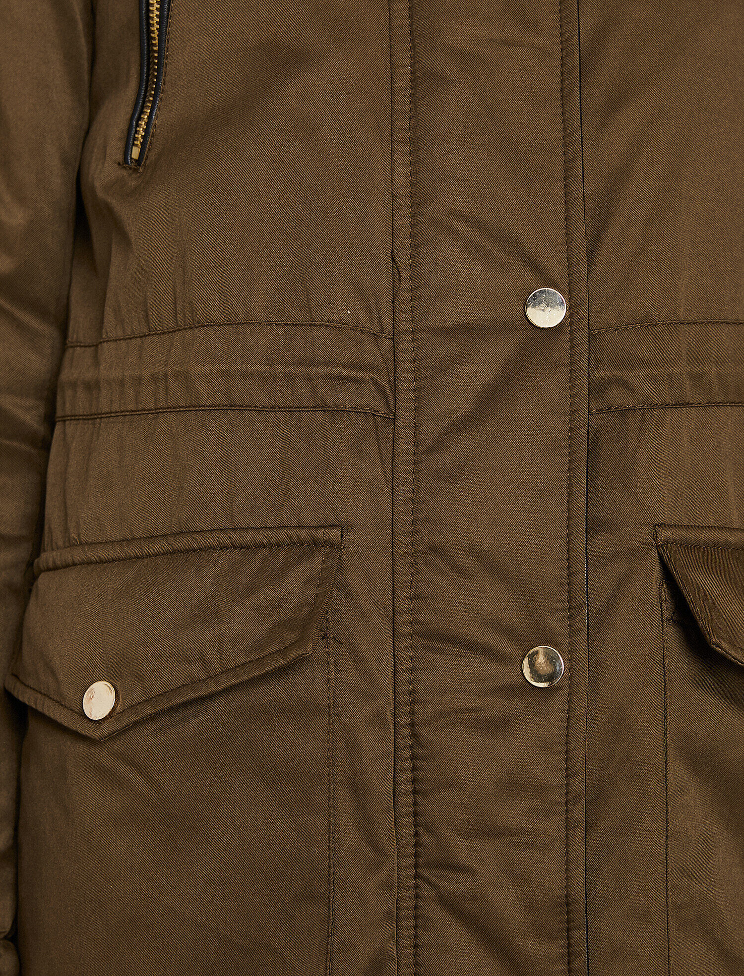   Suni Kürk Detaylı Parka