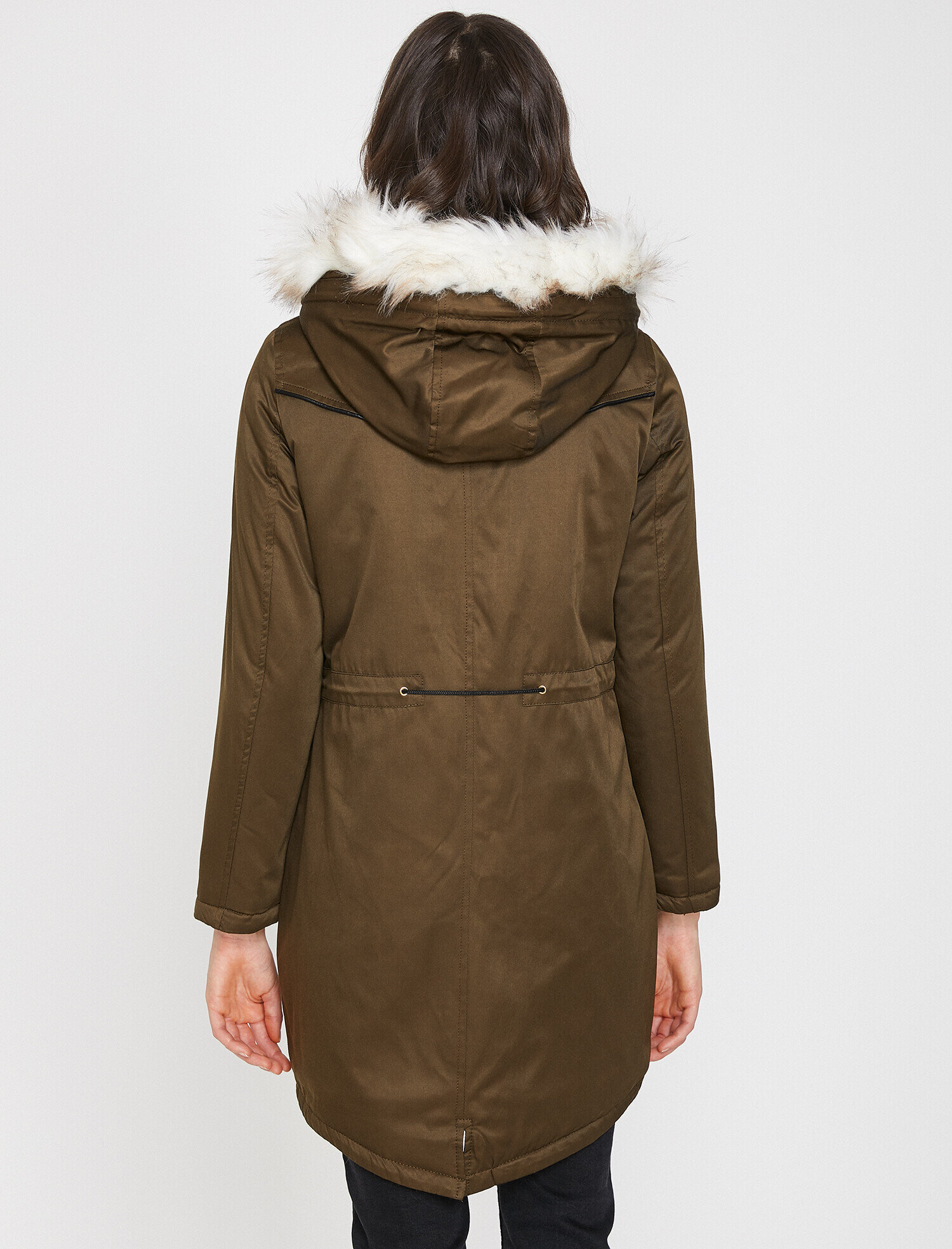   Suni Kürk Detaylı Parka