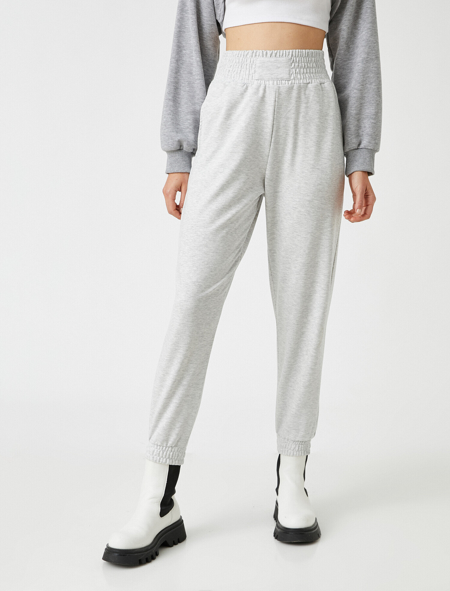   Jogger Eşofman Altı Beli Paçası Lastikli