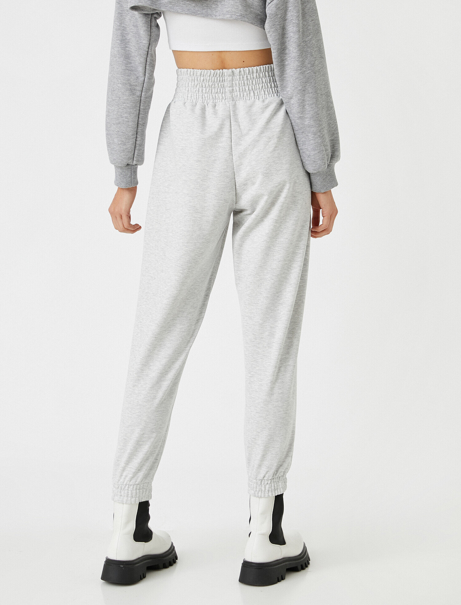   Jogger Eşofman Altı Beli Paçası Lastikli