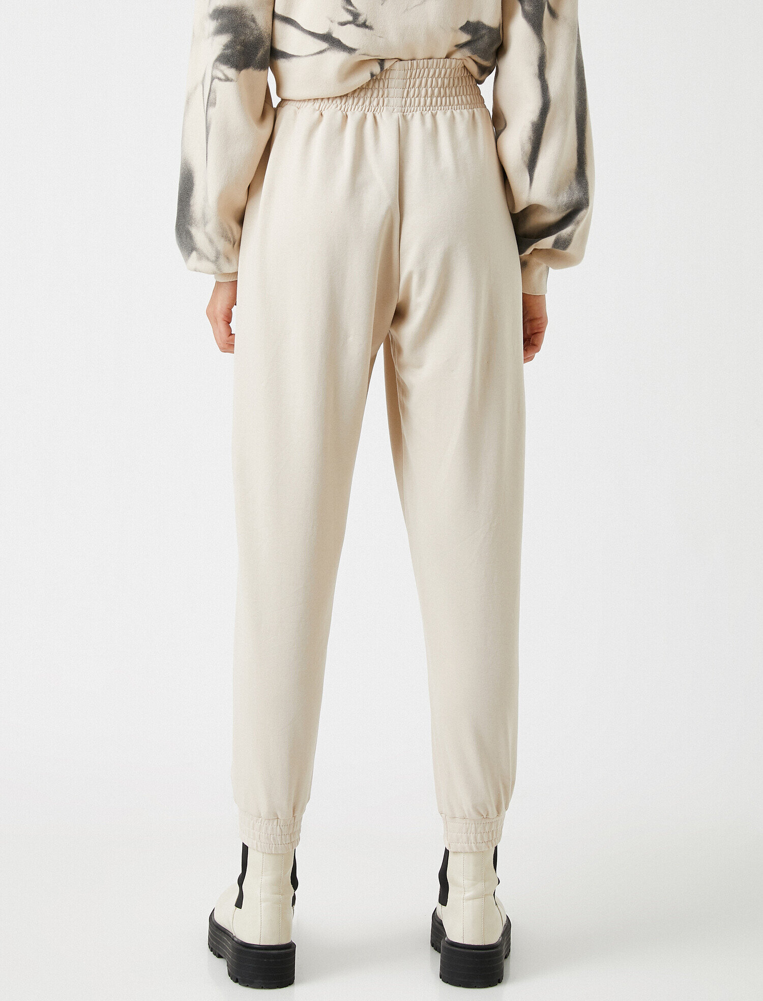   Jogger Eşofman Altı Beli Paçası Lastikli