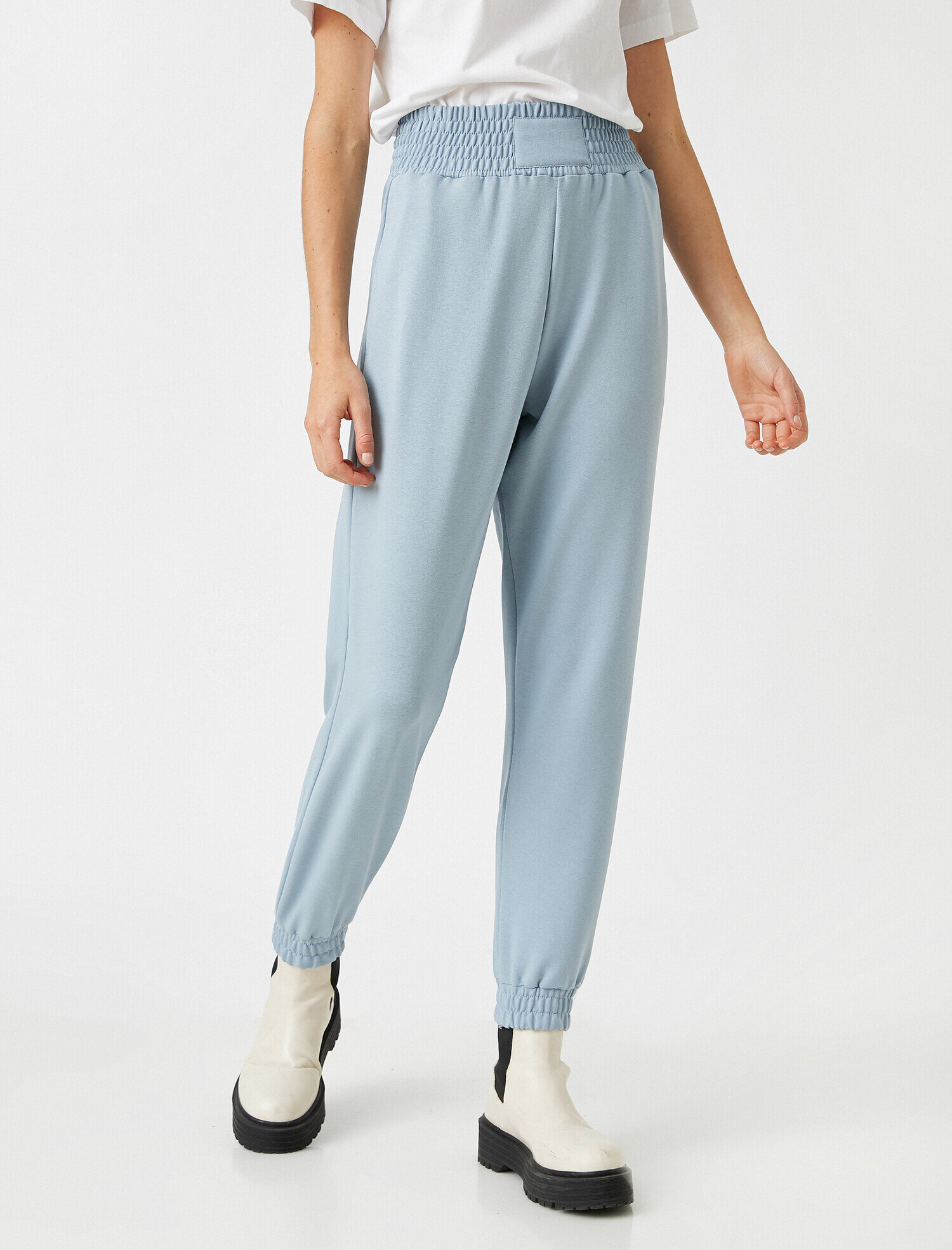   Jogger Eşofman Altı Beli Paçası Lastikli