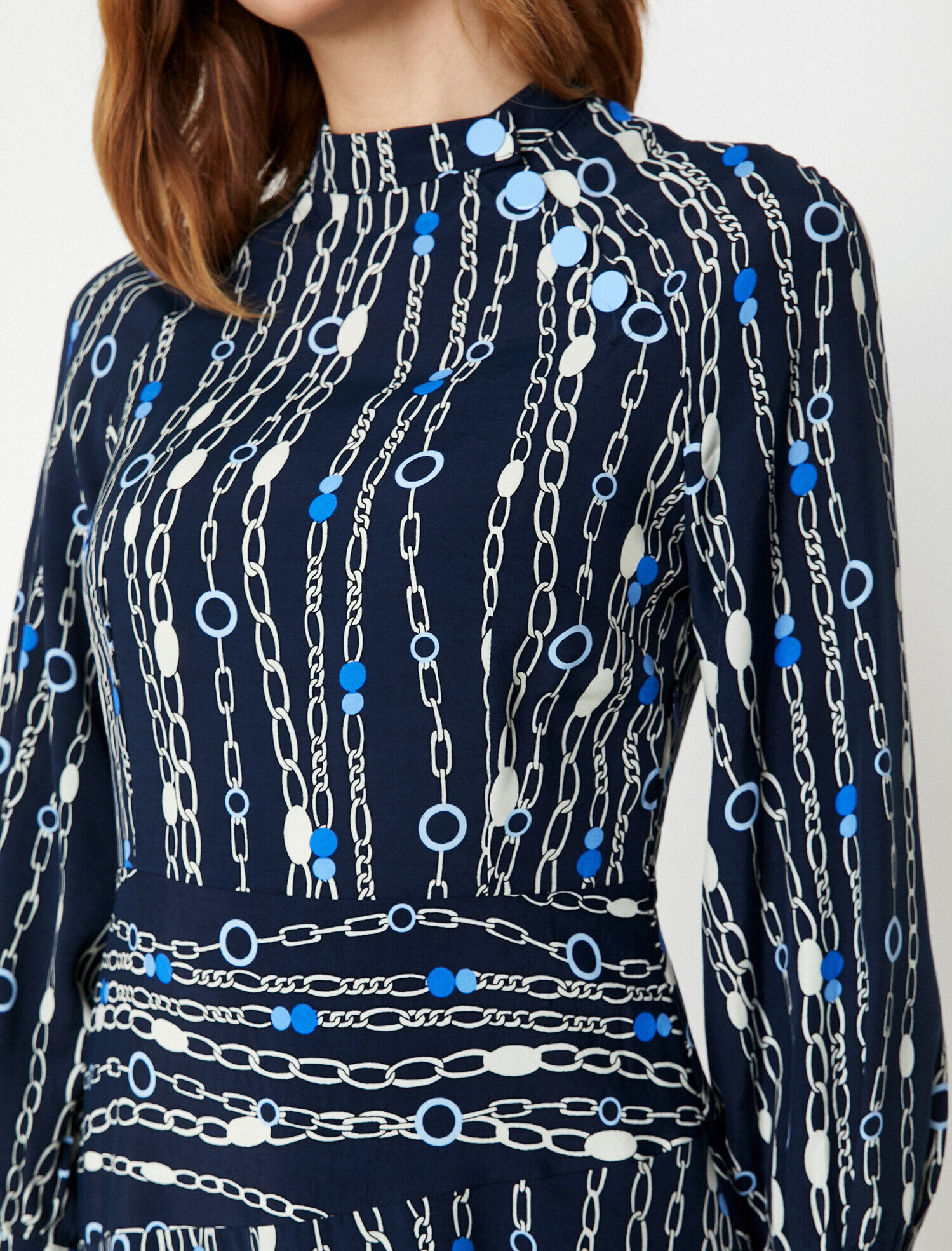   Zincir Desenli Elbise