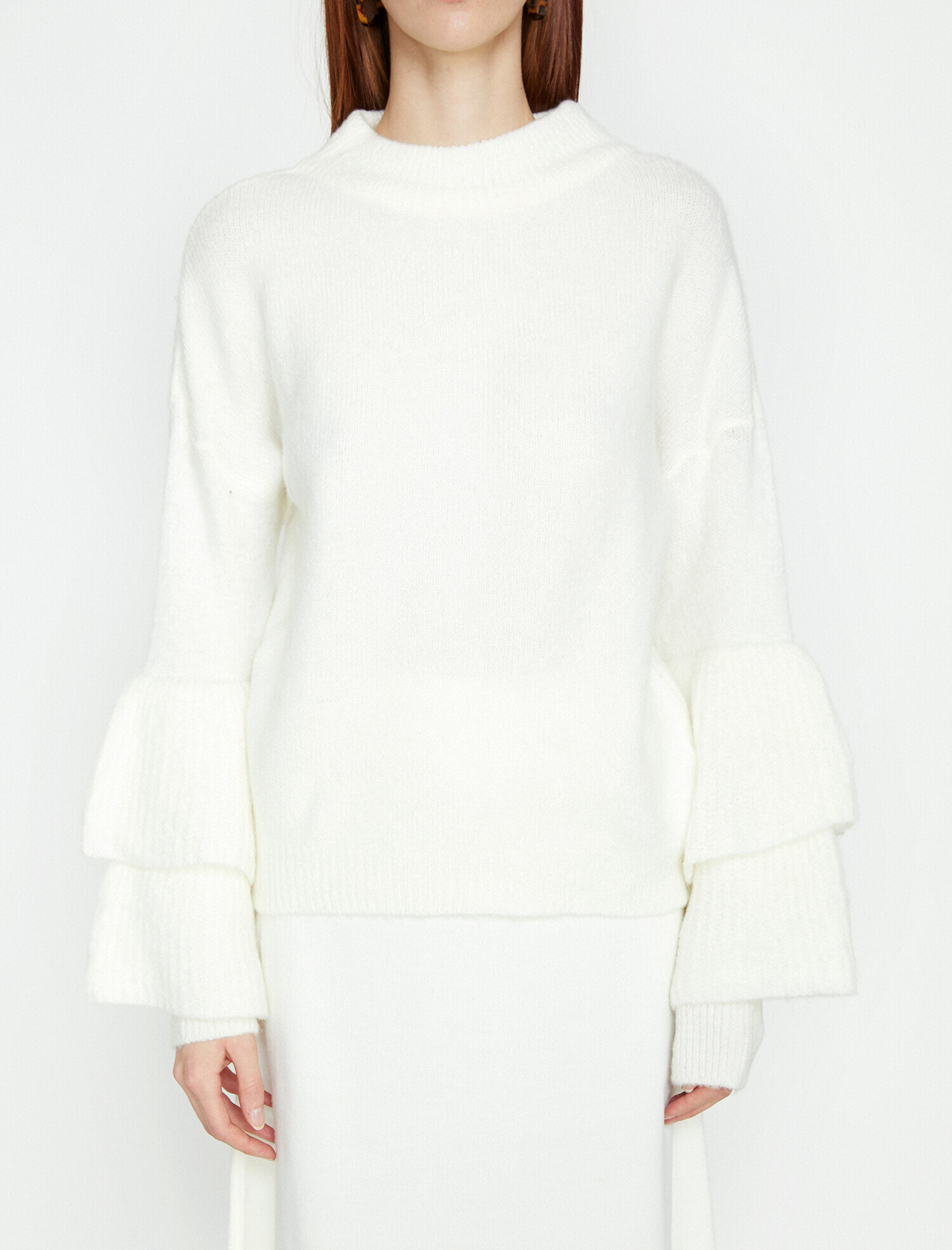   Kol Detaylı Triko Kazak