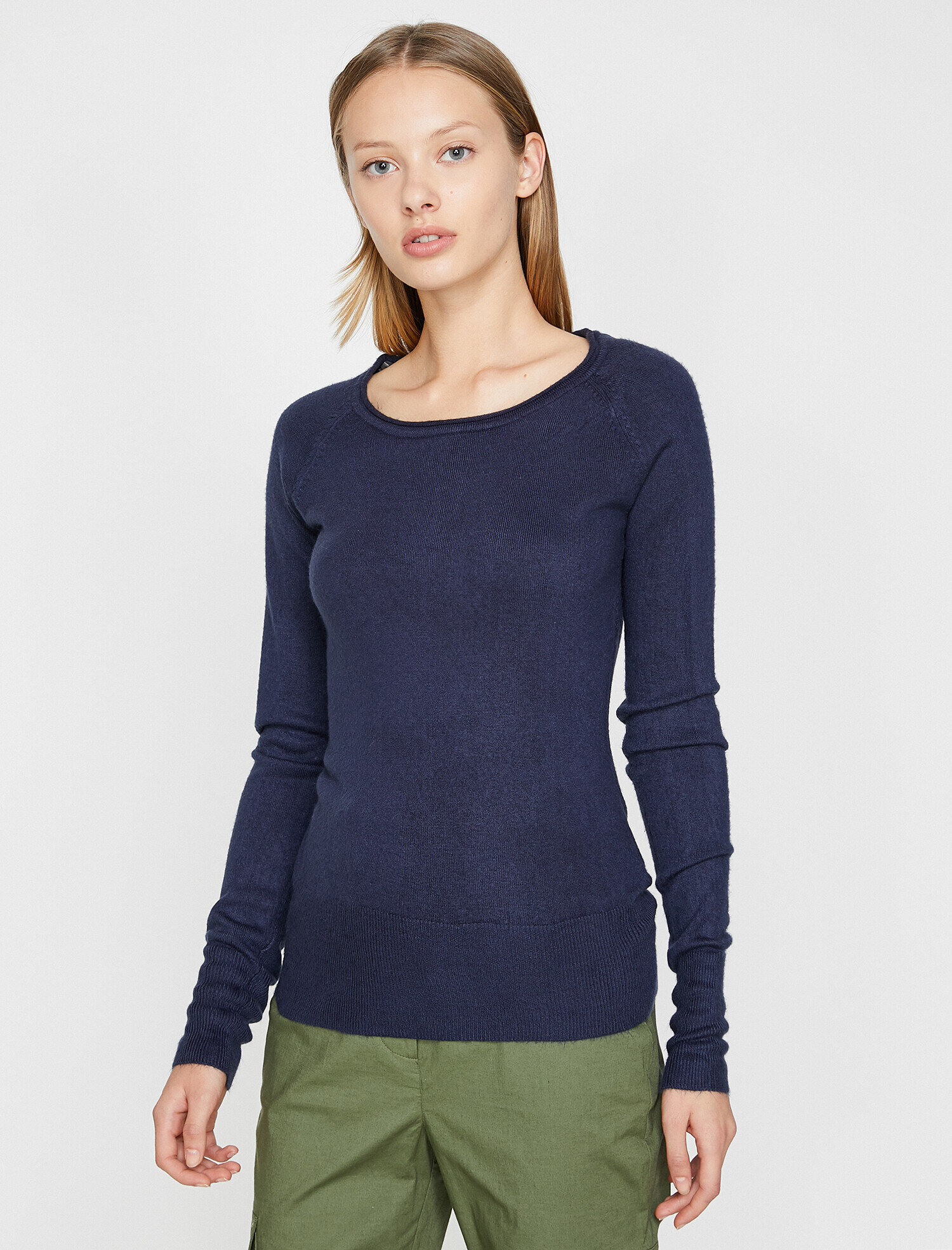   Bisiklet Yaka Triko Kazak