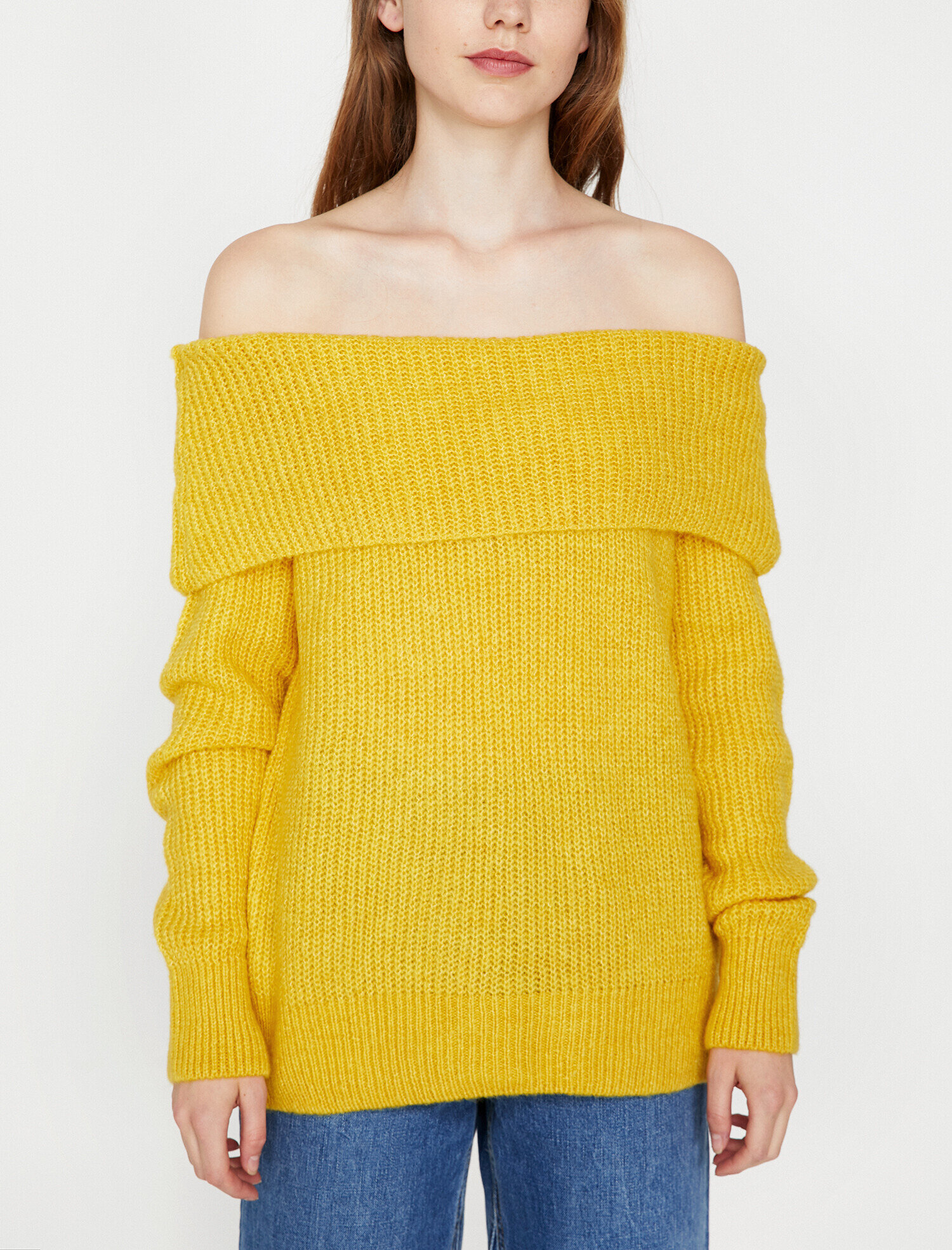   Omzu Açik Triko Kazak