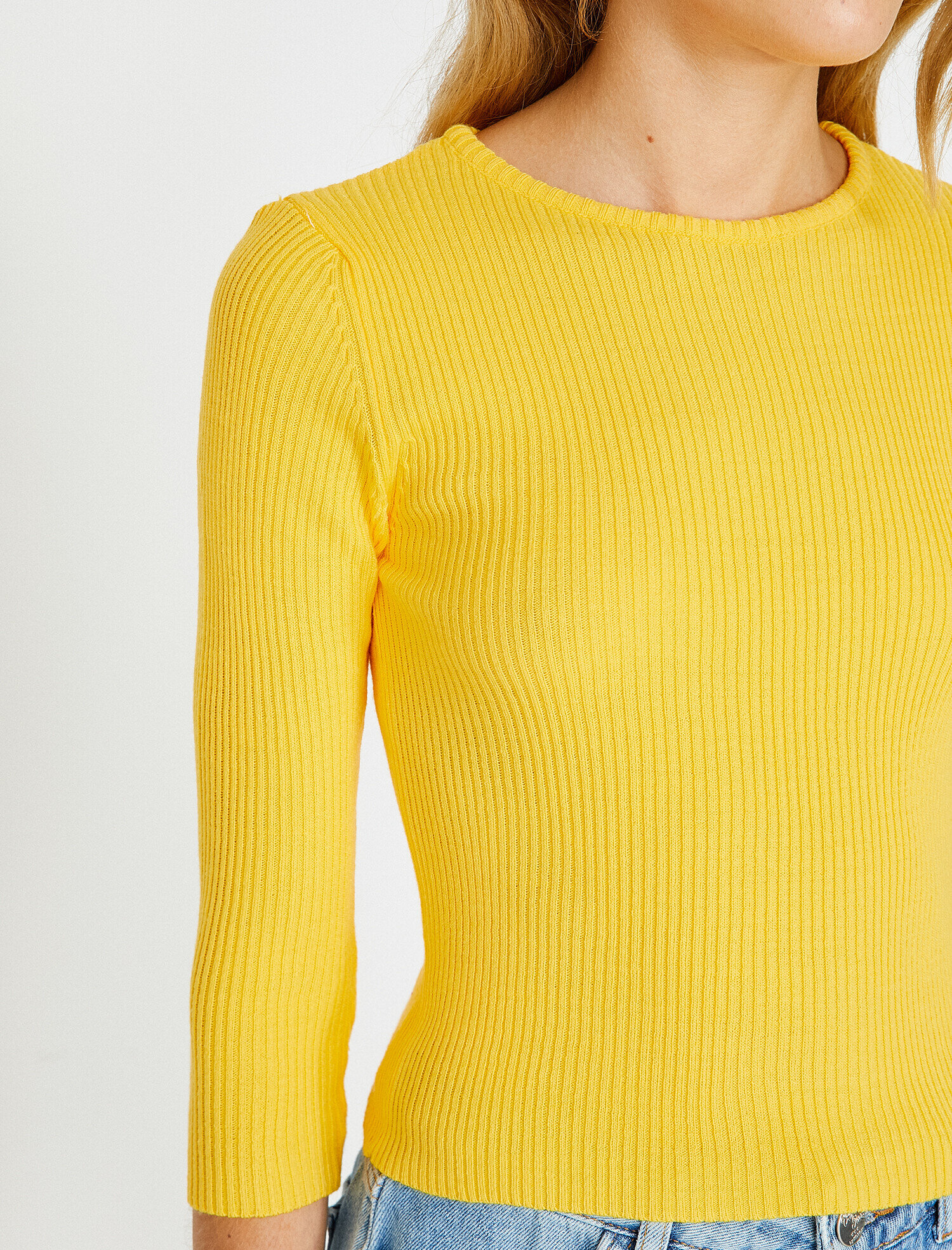   Bisiklet Yaka Triko Kazak