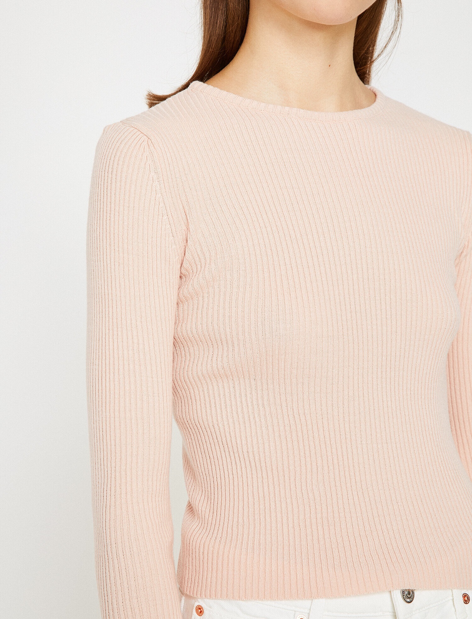 Bisiklet Yaka Triko Kazak