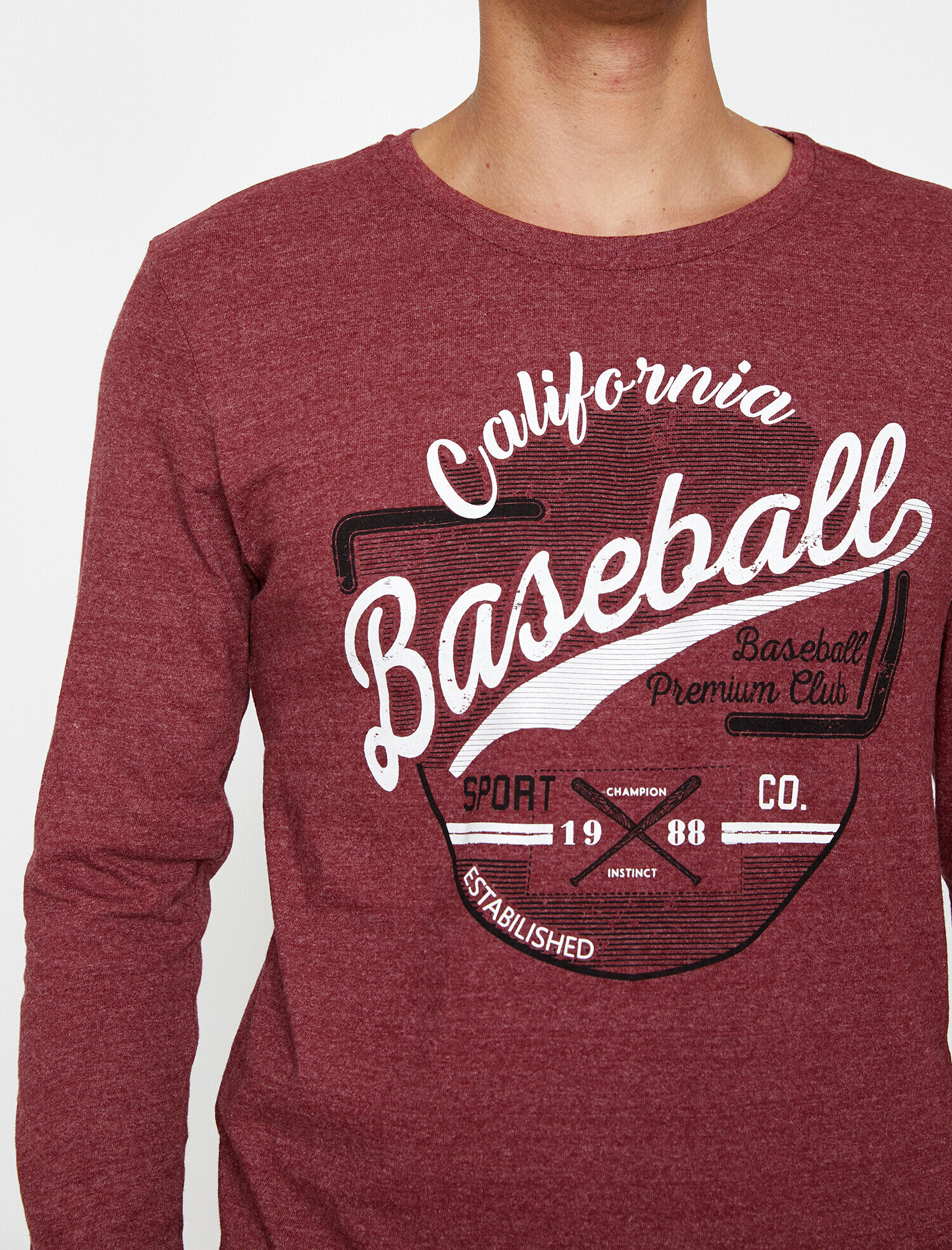   Baskılı Tişört Uzun Kollu