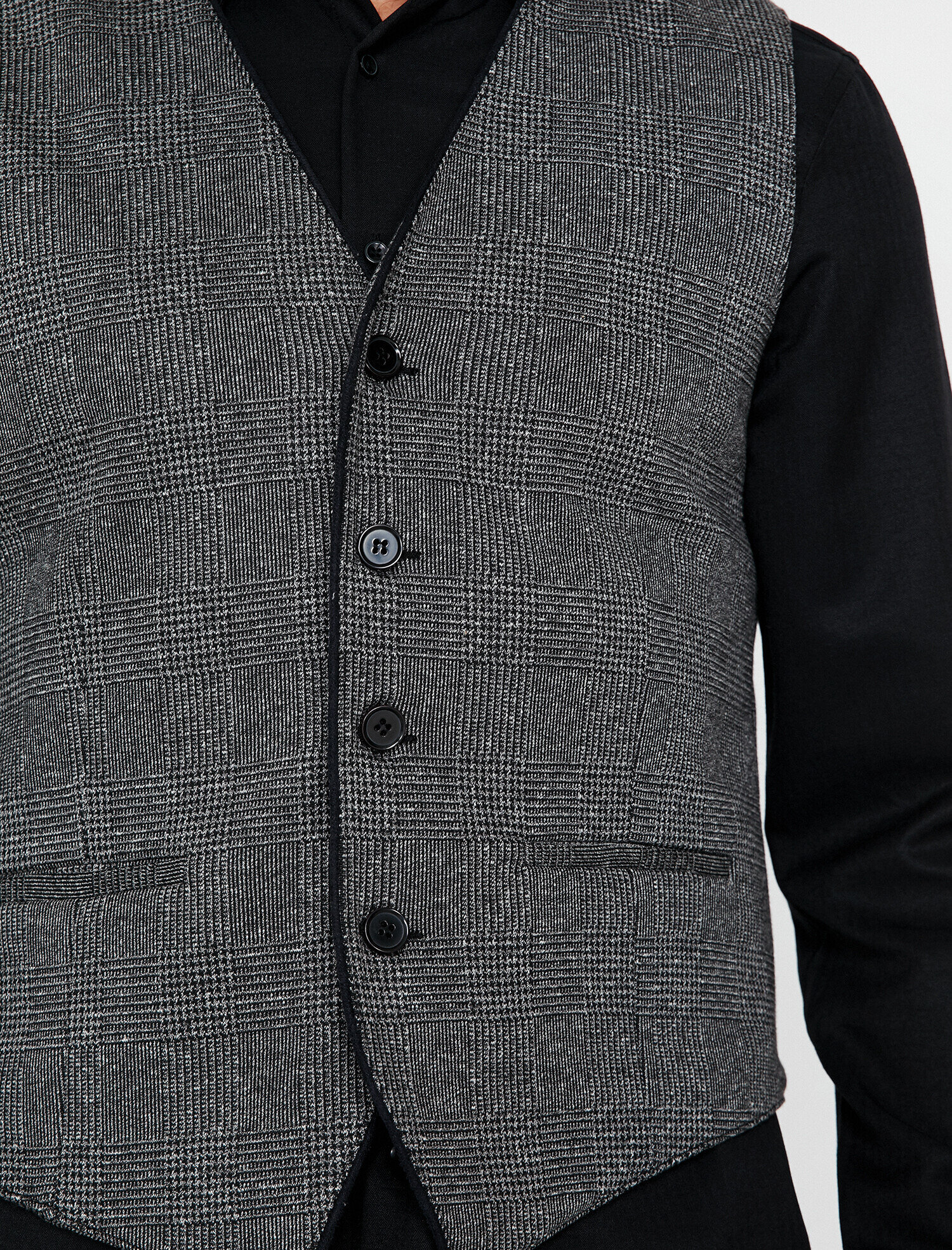 Düğme Detaylı Yelek