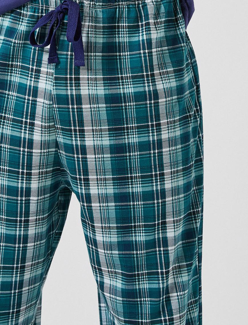   Ekoseli Baskılı Pijama Seti