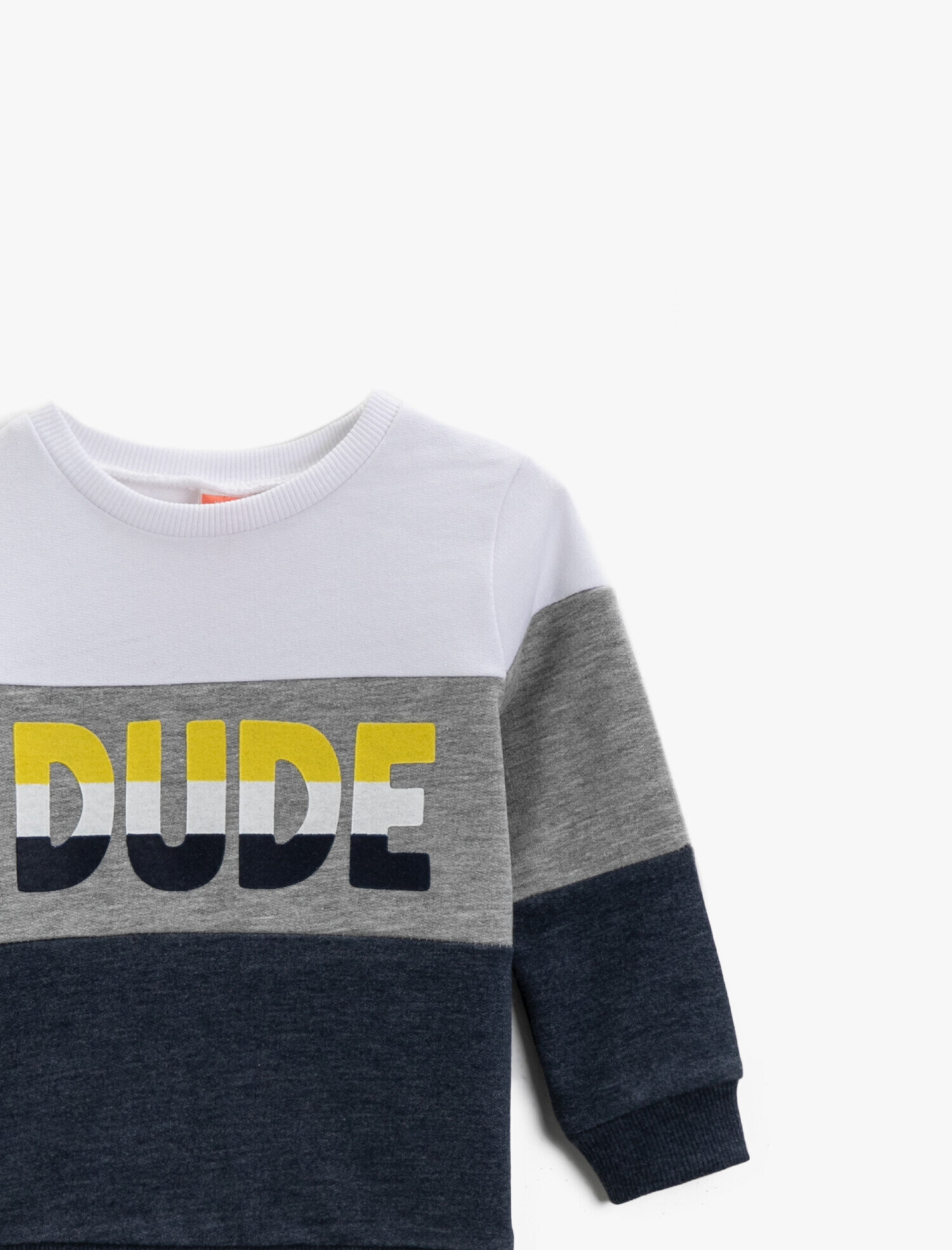 Erkek Bebek Pamuklu Sweatshirt s Yazılı Baskılı