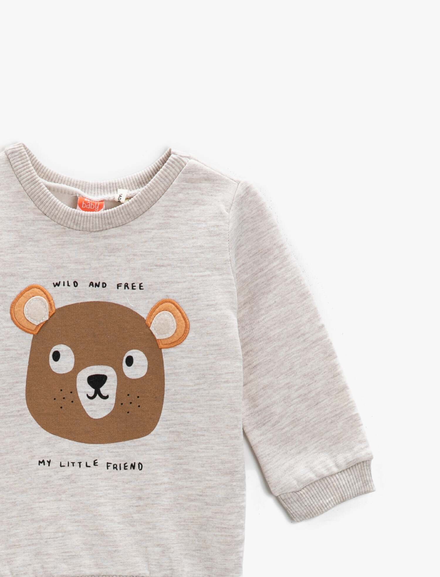  Erkek Bebek Hayvan Baskılı Sweatshirt