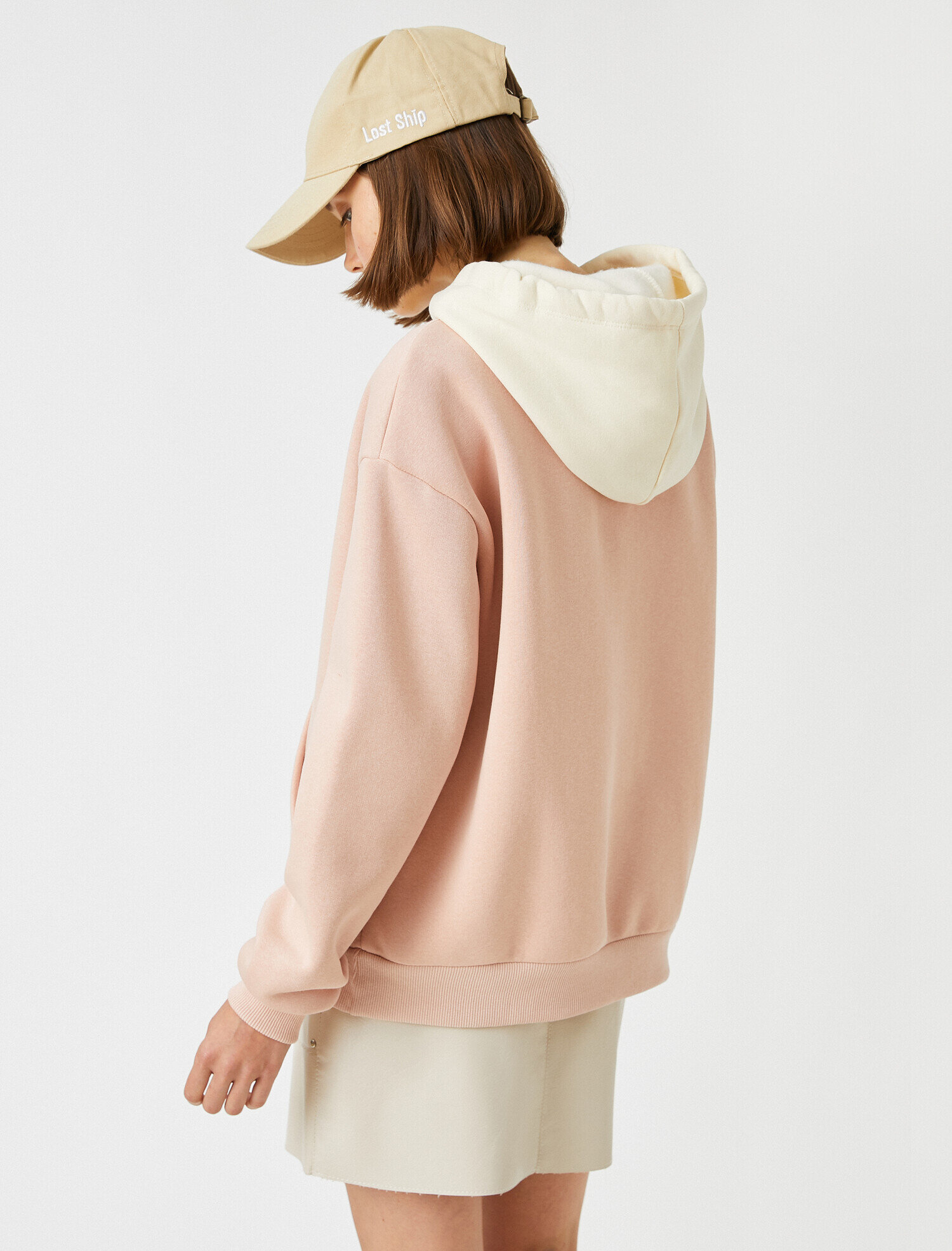   Kapüşonlu Nation Park İşlemeli Kanguru Cepli Sweatshirt İçi Polarlı