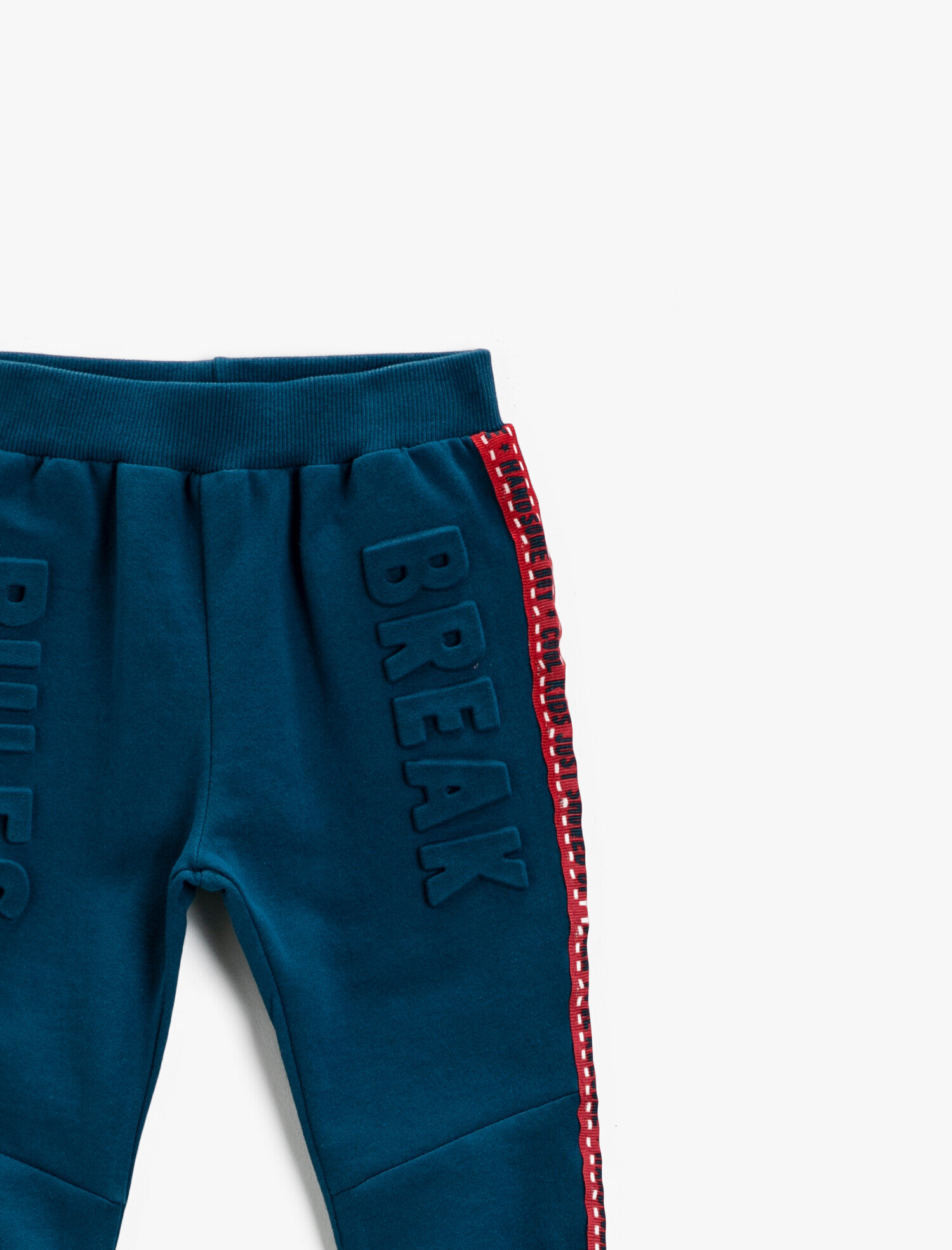  Erkek Bebek Baskılı Çizgili Eşofman Altı Beli Lastikli