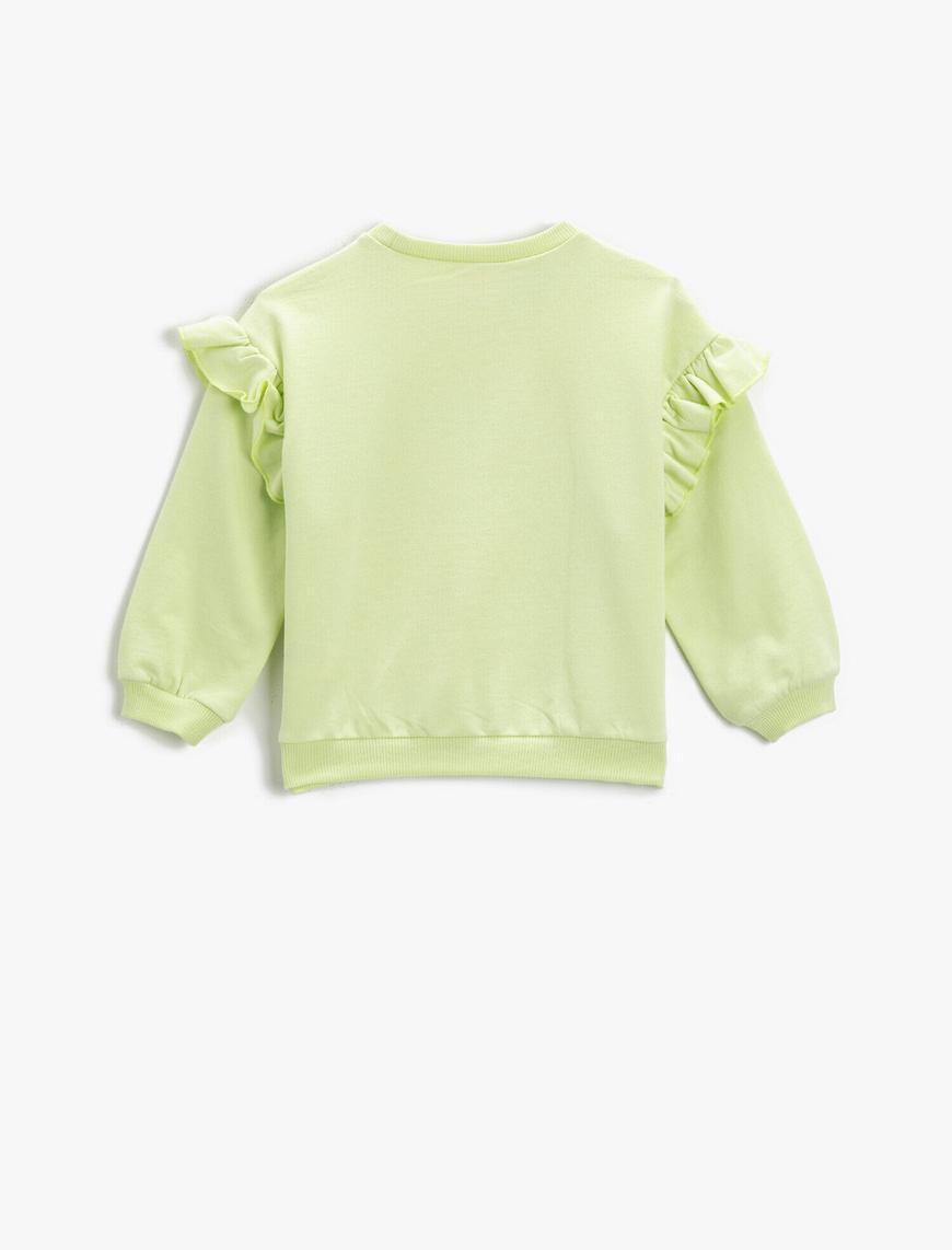  Kız Bebek Pamuklu Warner Bros Lisanslı Baskılı Sweatshirt