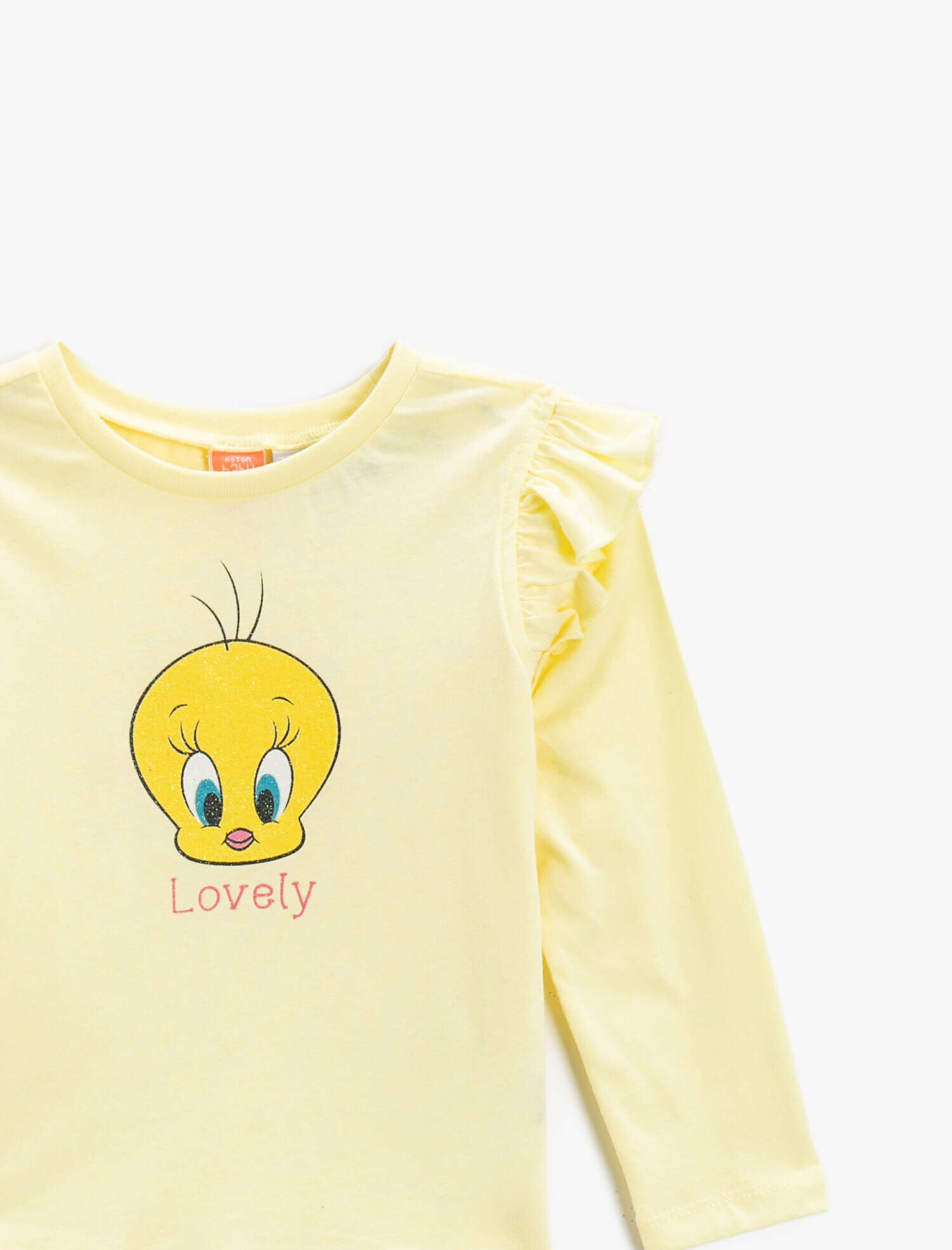  Kız Bebek Tweety Lisanslı Baskılı Tişört