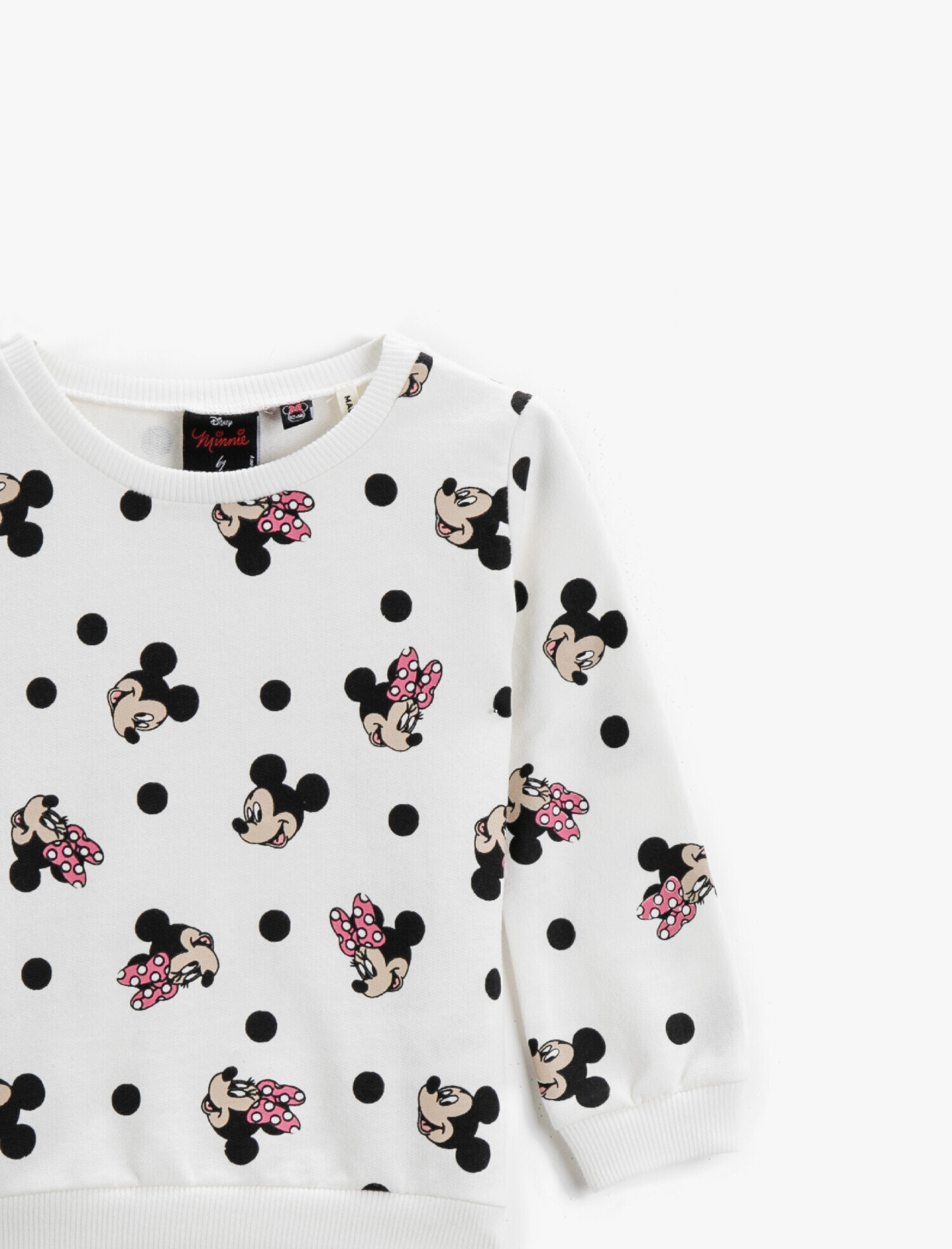  Kız Bebek Disney Sweatshirt s Lisanslı Baskılı Pamuklu