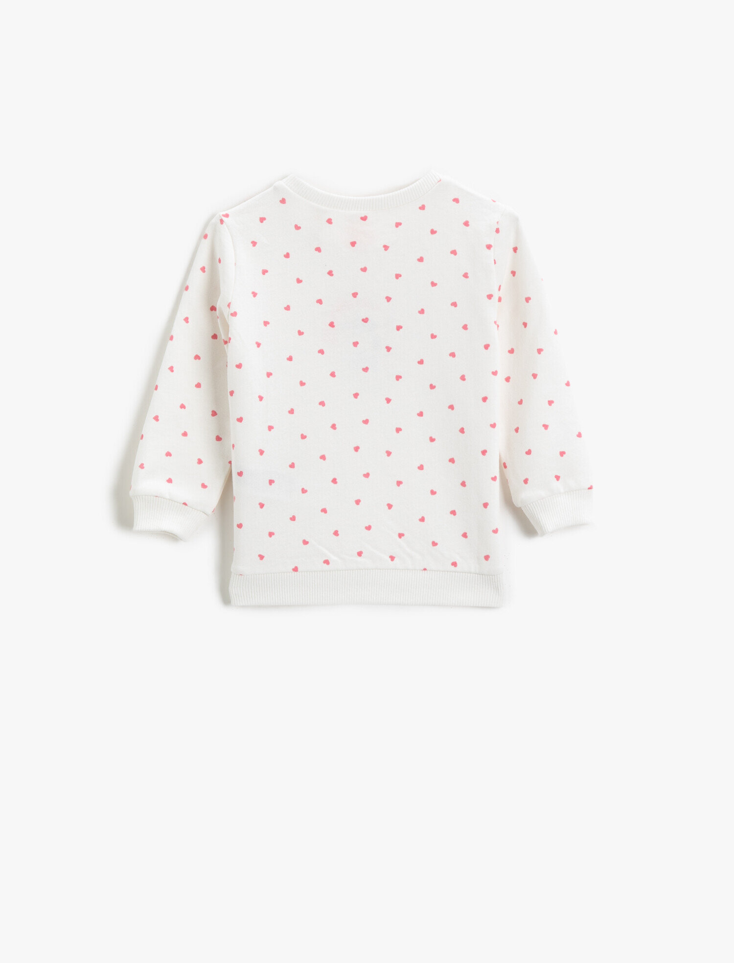  Kız Bebek Puantiyeli Sweatshirt Pamuklu