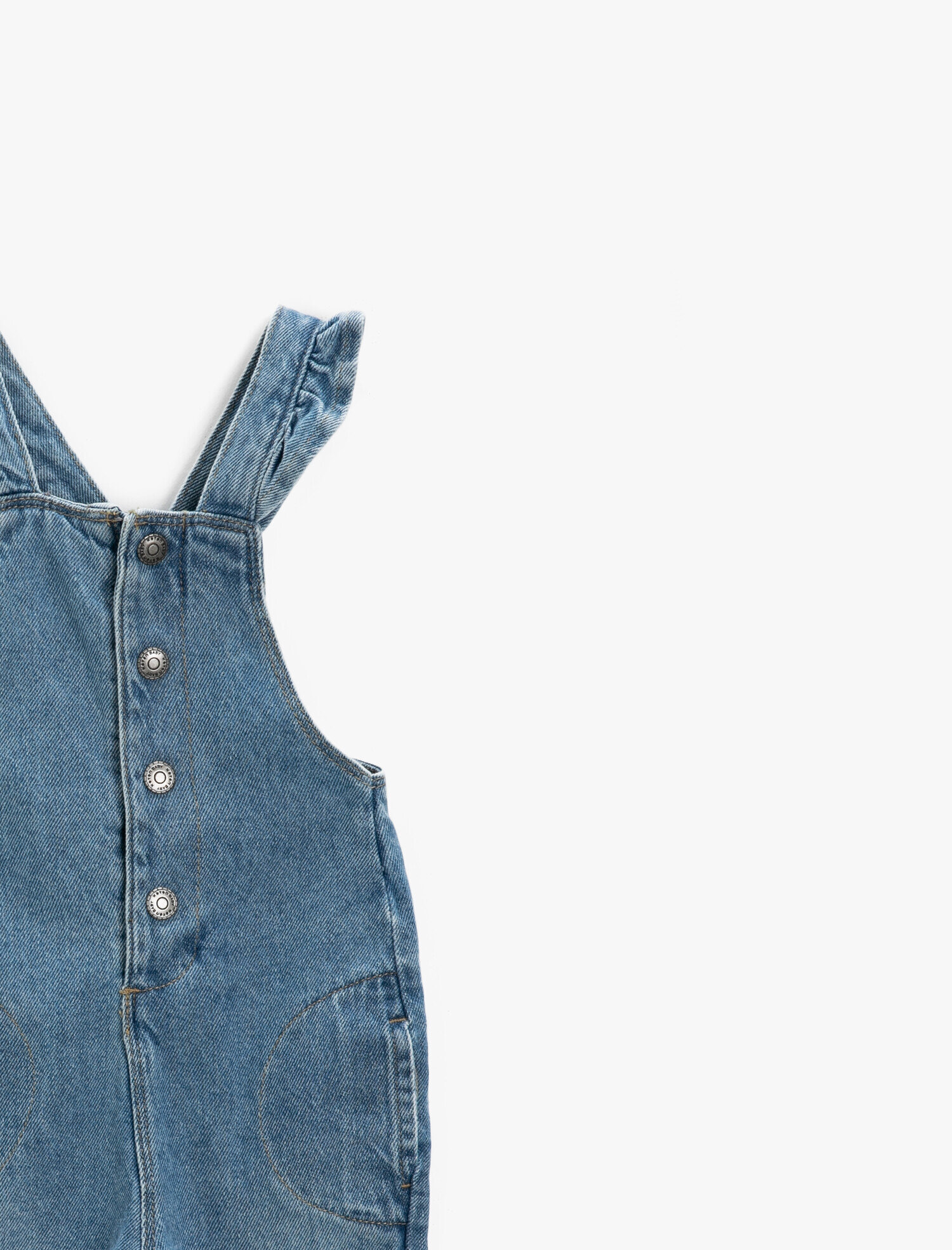  Kız Bebek Pamuklu Yırtık Jean Tulum