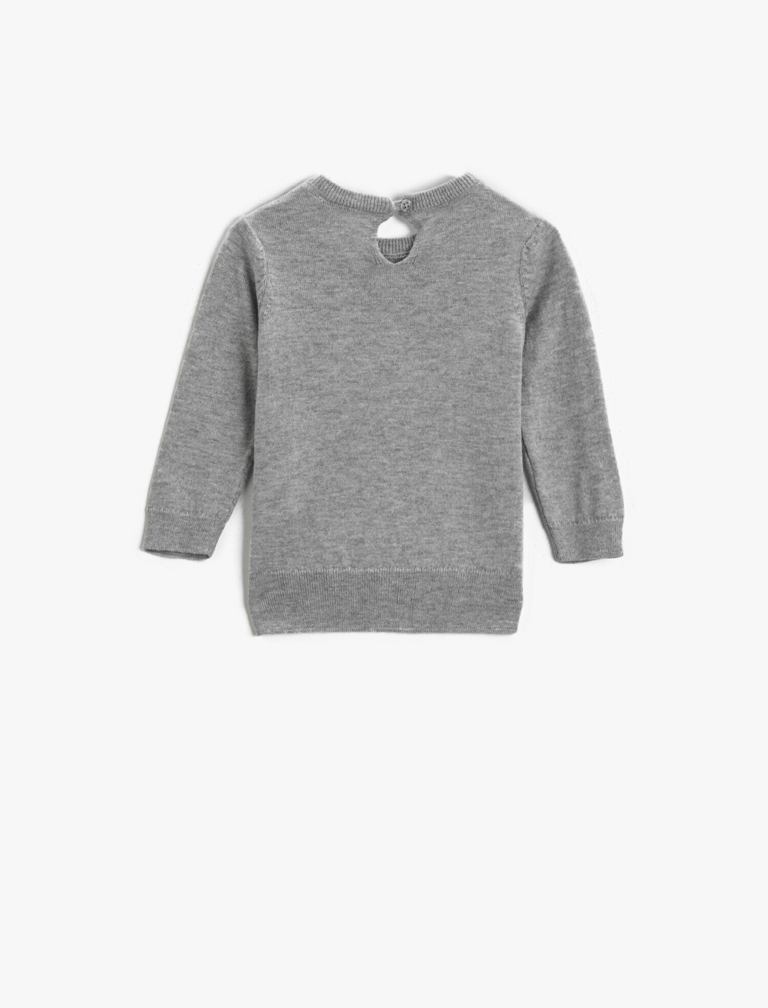  Kız Bebek Pamuklu Hayvan Figürü İşlemeli Kazak